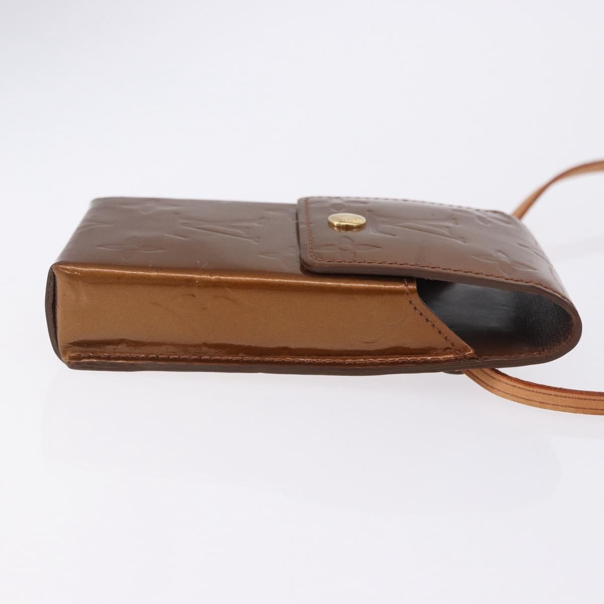 Louis Vuitton Walker Monogram Vernis Brown Patent_Leather Wallets Accessory (Pre-Owned)