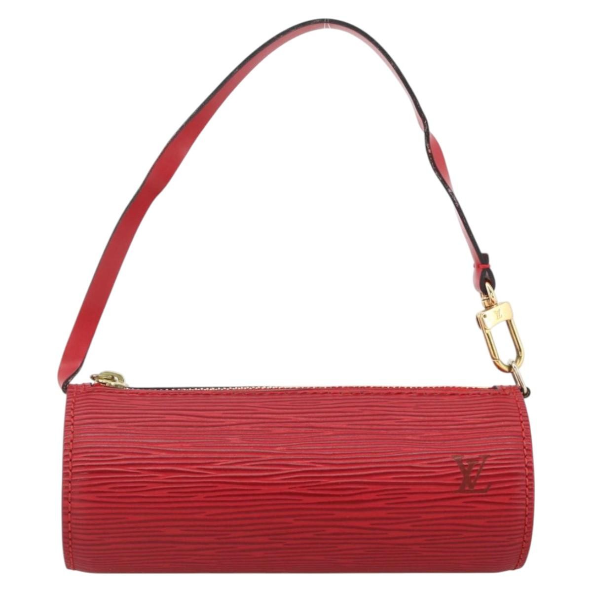 Louis Vuitton Soufflot Pochette Epi Leather Red Leather Clutche & Pouche Bag (Pre-Owned)