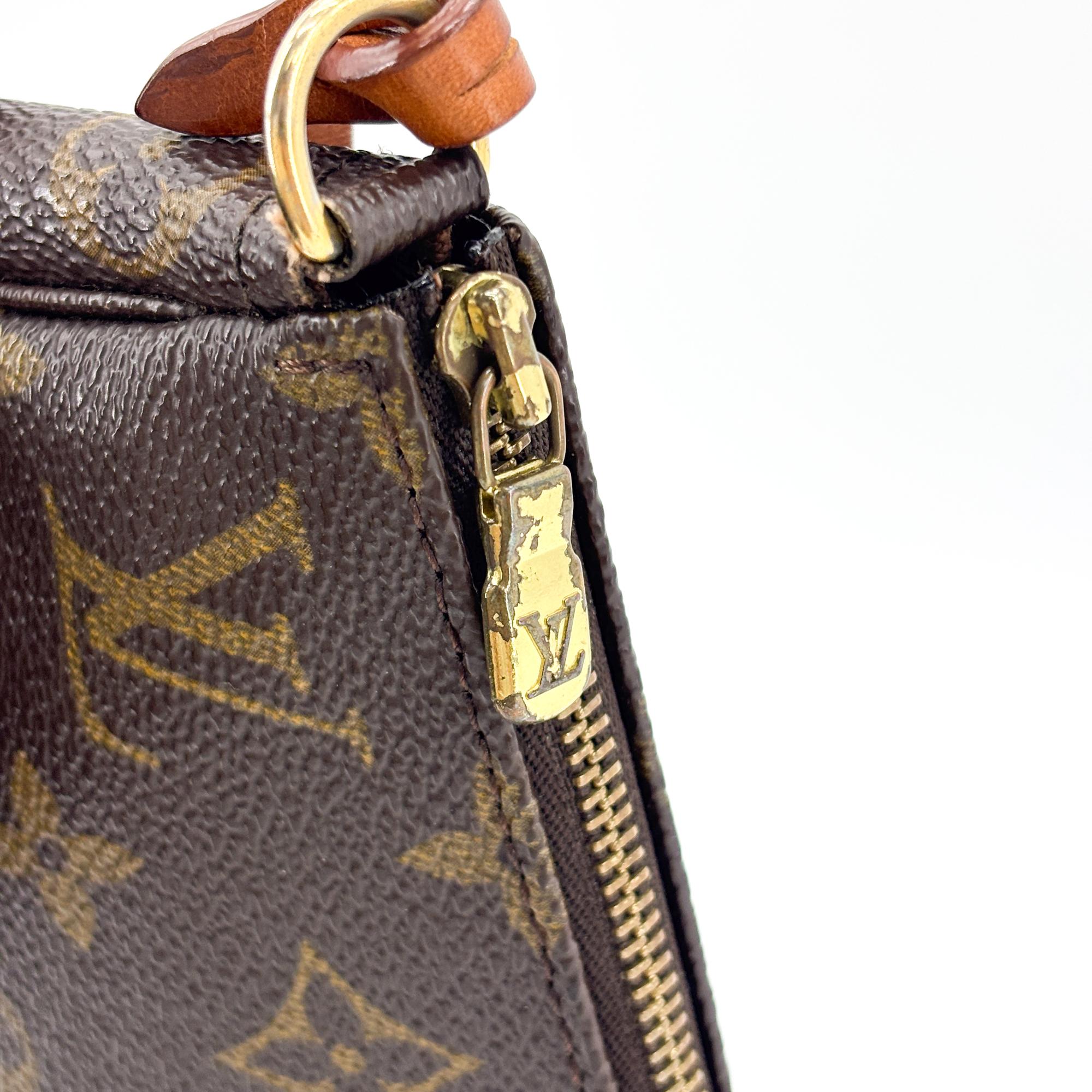 Louis Vuitton Pochette Accessoires Monogram Canvas Brown Canvas Clutche & Pouche Bag (Pre-Owned)