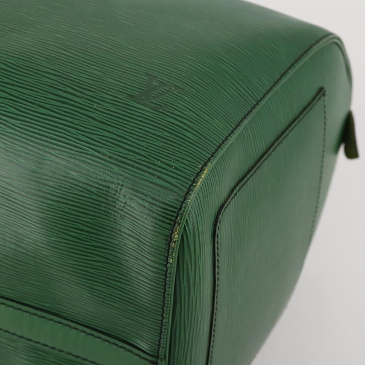 Louis Vuitton Keepall Epi Green Leather Travel Bag Bag (Pre-Owned)
