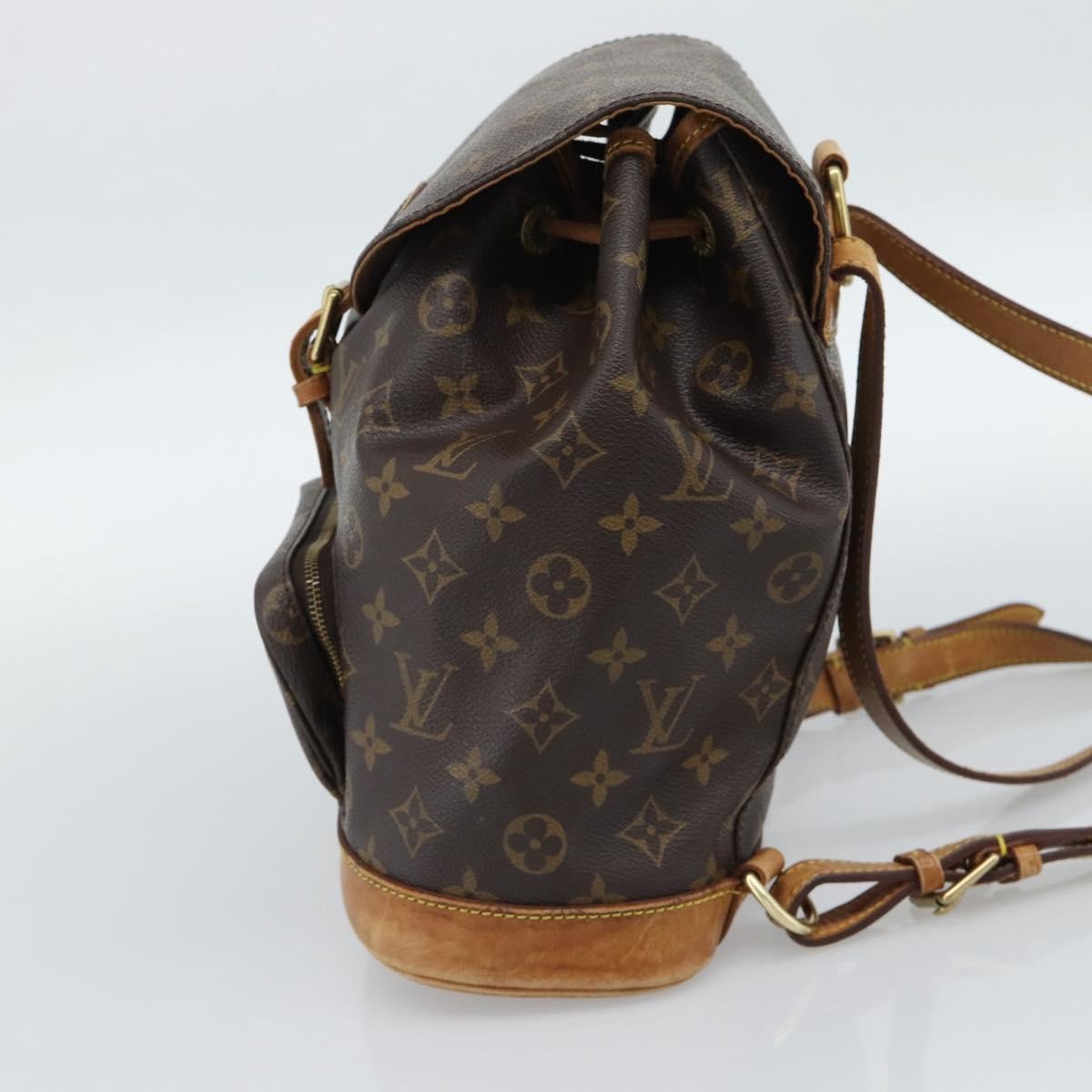Louis Vuitton Vintage Montsouris Monogram Canvas Brown Canvas Backpack Bag (Pre-Owned)