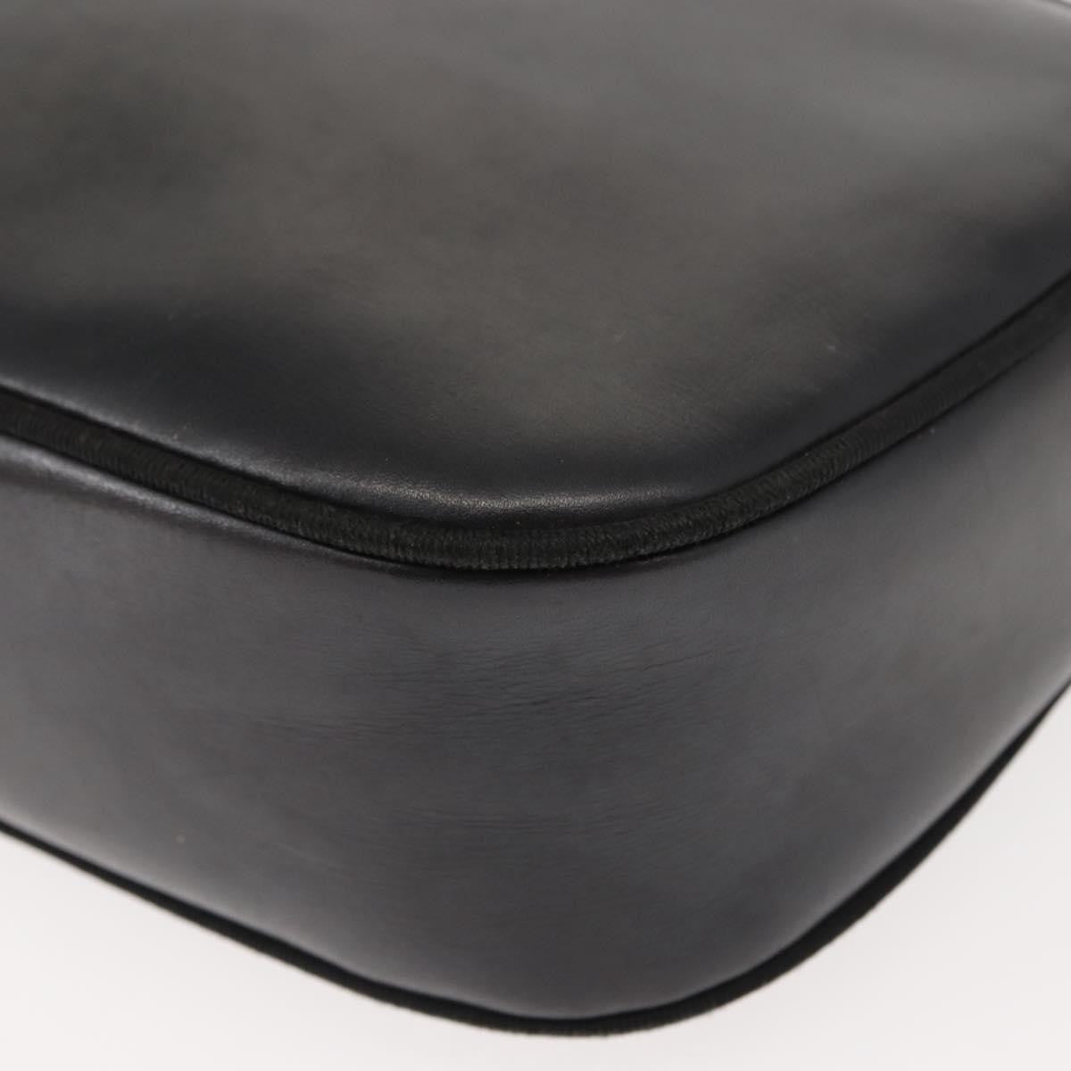Salvatore Ferragamo Vala Leather Black Leather Shoulder Bag Bag (Pre-Owned)