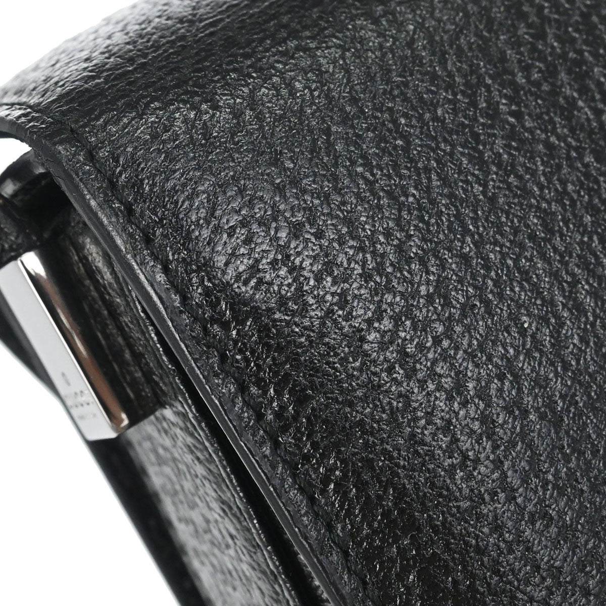 Gucci Vintage Leather Black Leather Shoulder Bag Bag (Pre-Owned)