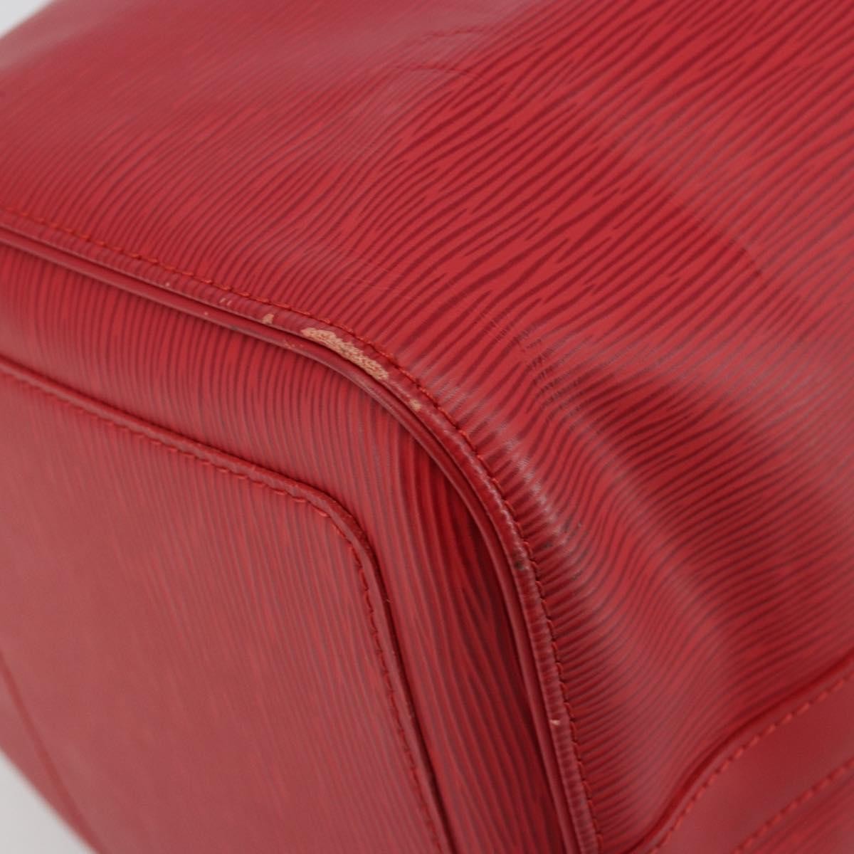 Louis Vuitton Keepall Epi Leather Red Leather Travel Bag Bag (Pre-Owned)