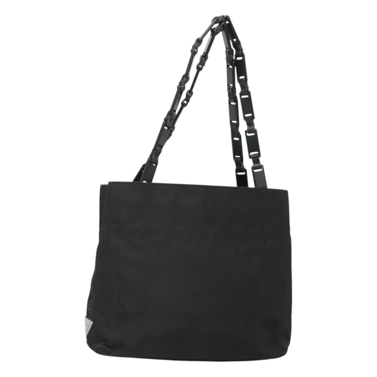 Prada Vintage Tessuto Black Nylon Handbag (Pre-Owned)