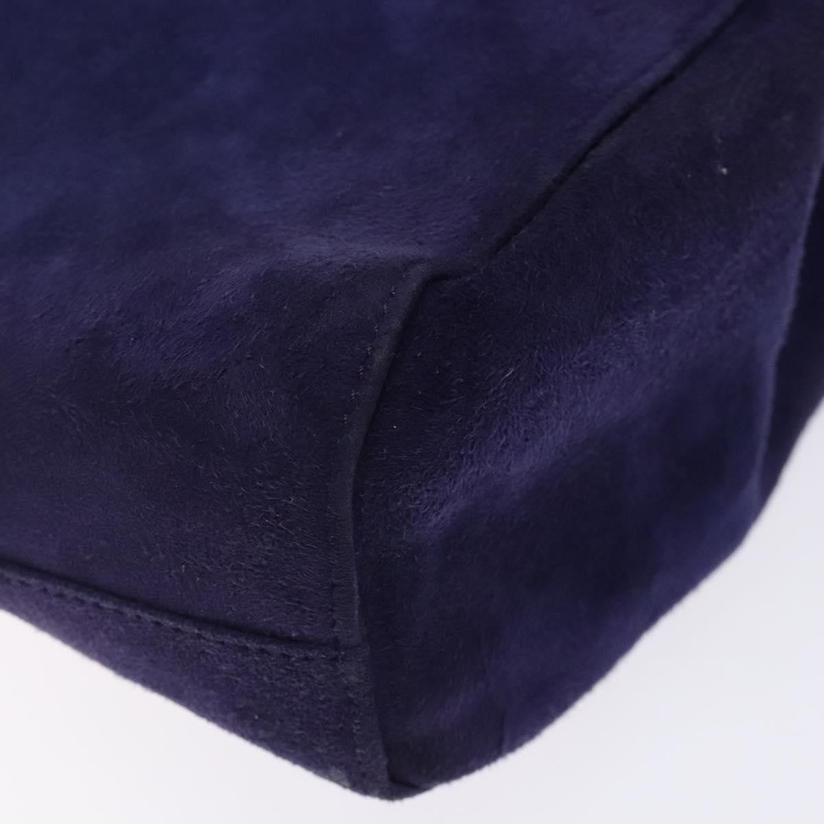 Prada Vintage Suede Purple Suede Handbag (Pre-Owned)