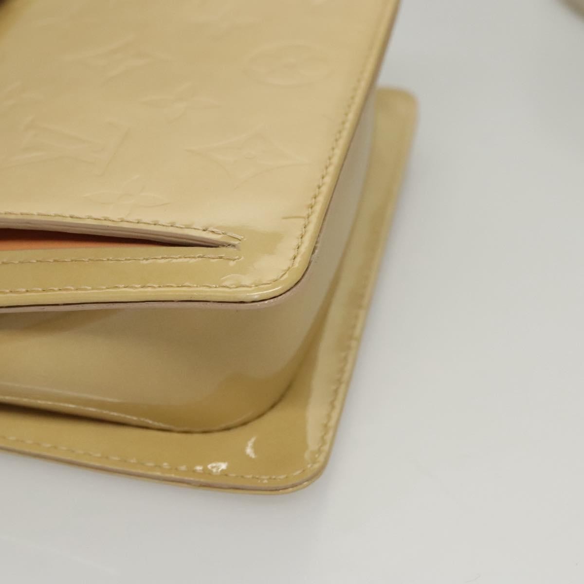 Louis Vuitton Mott Monogram Vernis Beige Patent_Leather Clutche & Pouche Bag (Pre-Owned)