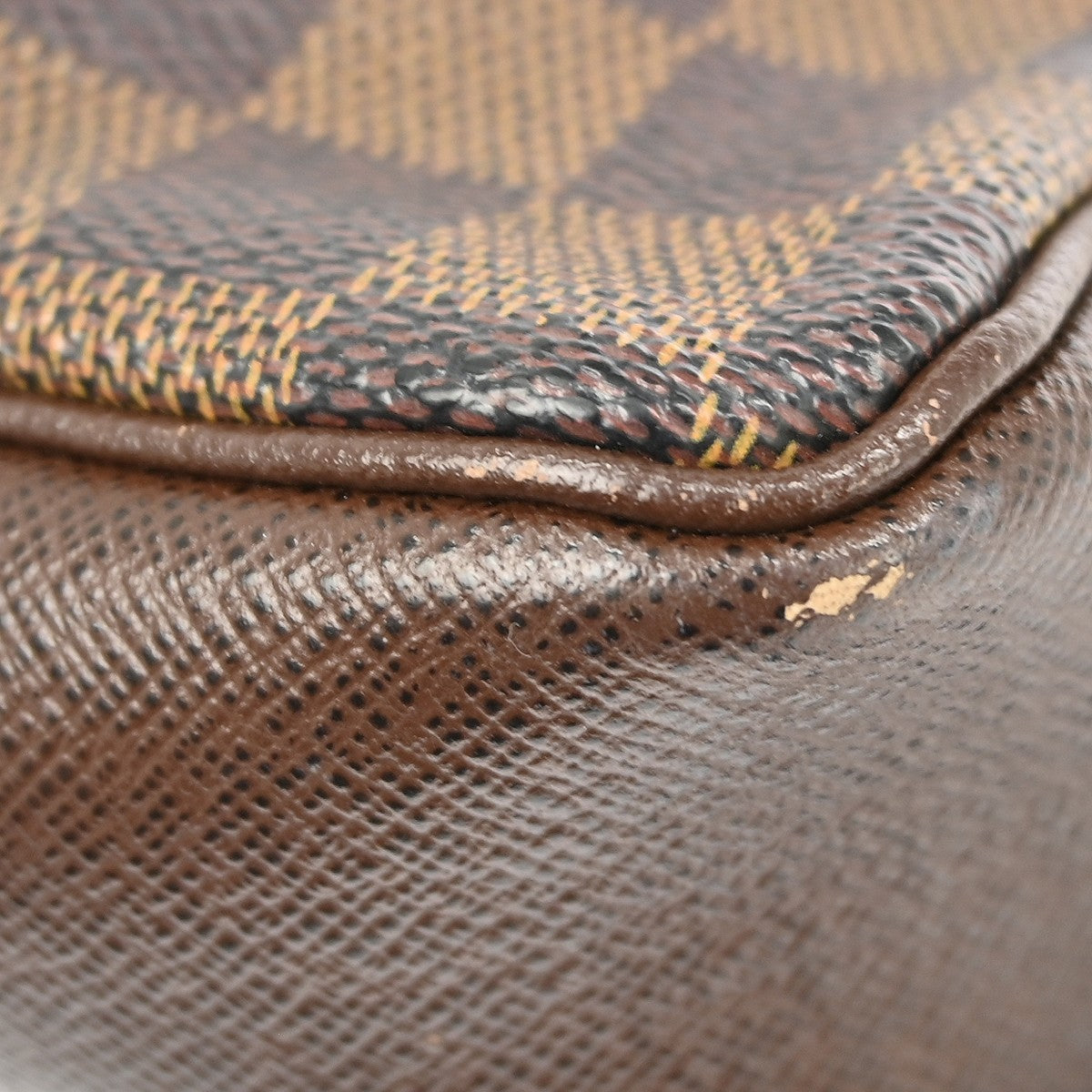 Louis Vuitton Trousse Make Up Damier Canvas Brown Canvas Clutche & Pouche Bag (Pre-Owned)