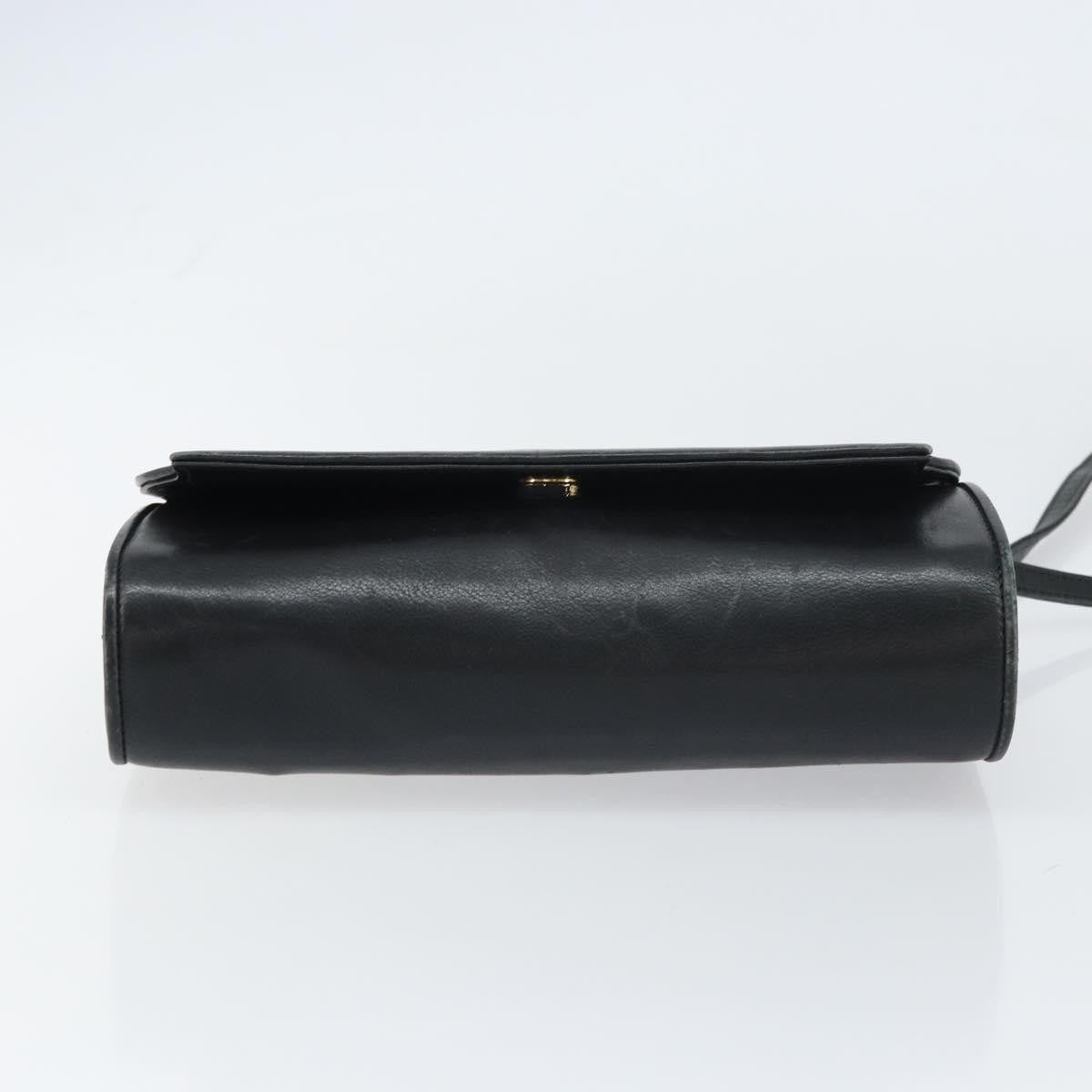 Gucci Vintage Leather Black Leather Shoulder Bag Bag (Pre-Owned)