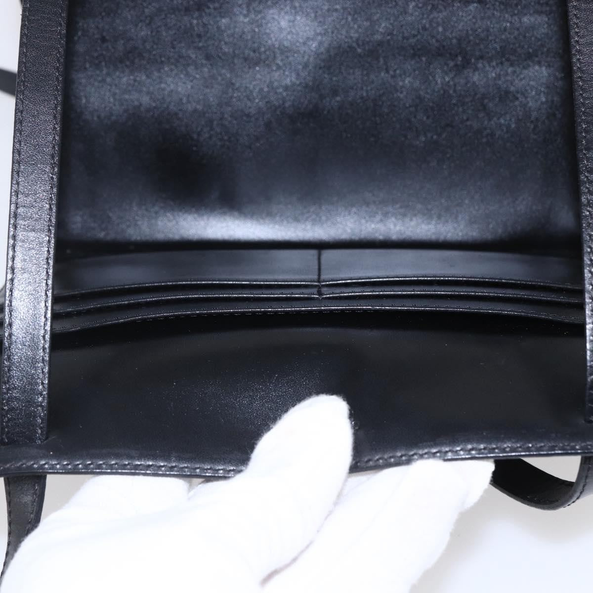 Celine Vintage Macadam Canvas Black Canvas Shoulder Bag Bag (Pre-Owned)