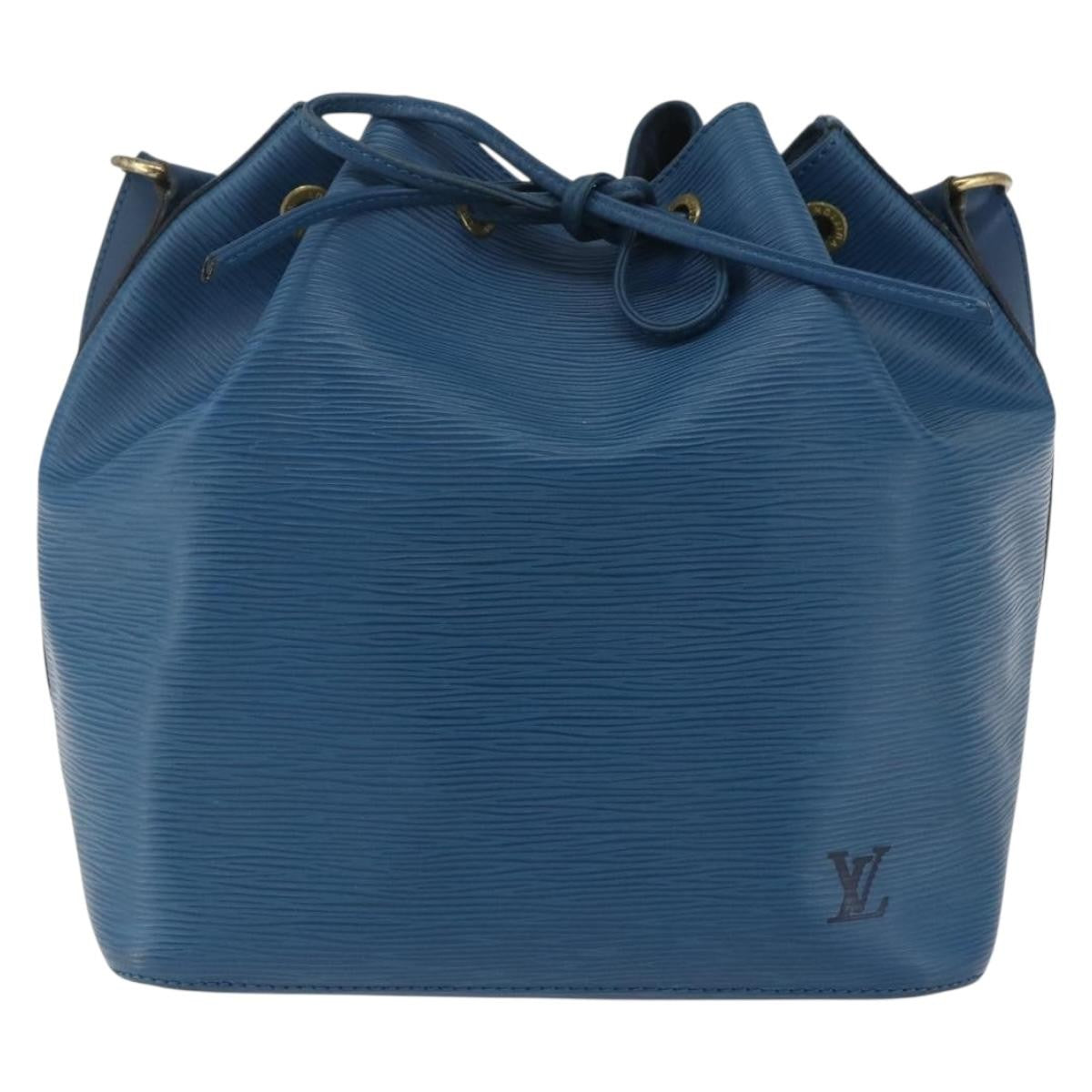 Louis Vuitton Petit Noe Epi Leather Blue Leather Shoulder Bag Bag (Pre-Owned)