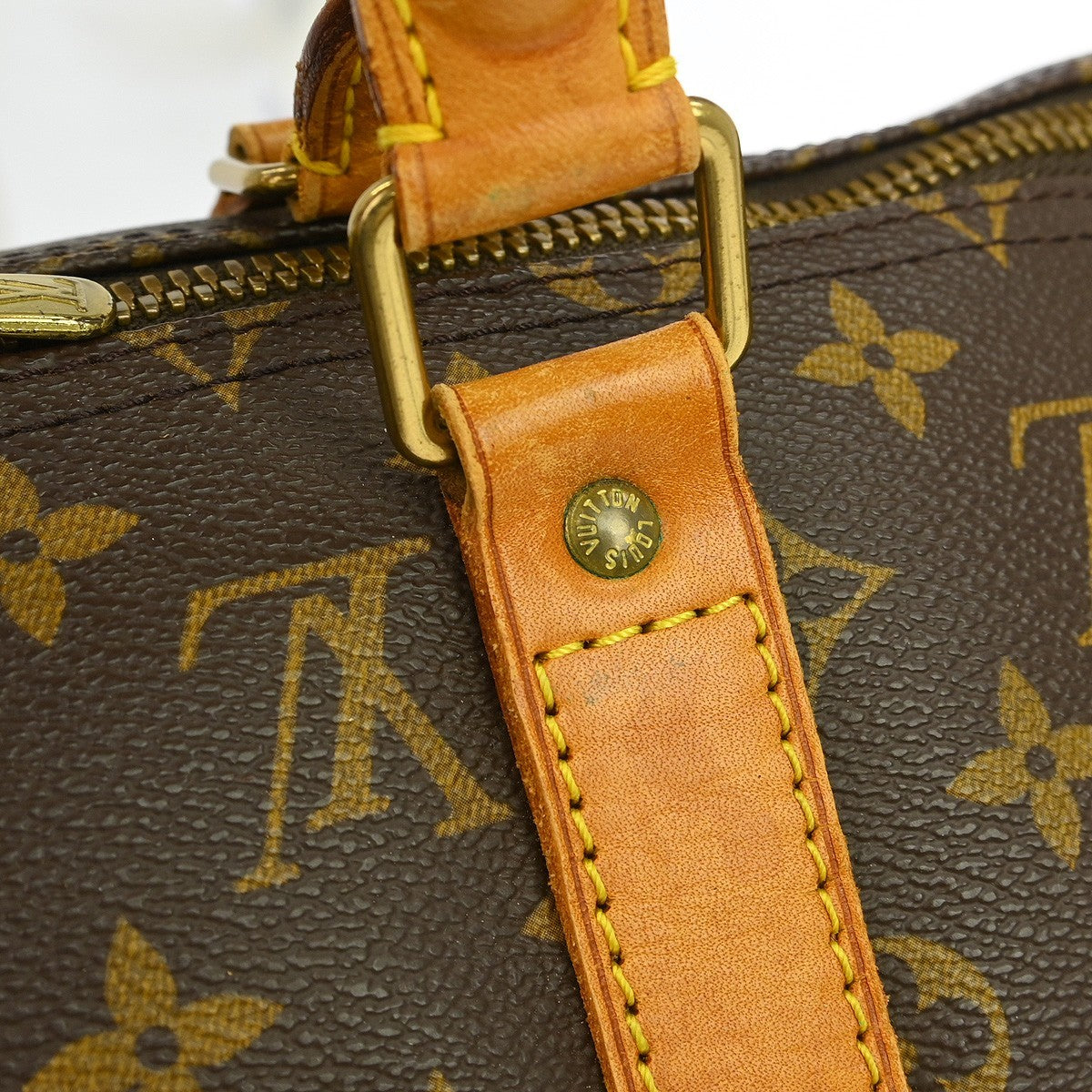 Louis Vuitton Keepall Monogram Brown Canvas Travel Bag Bag (Pre-Owned)
