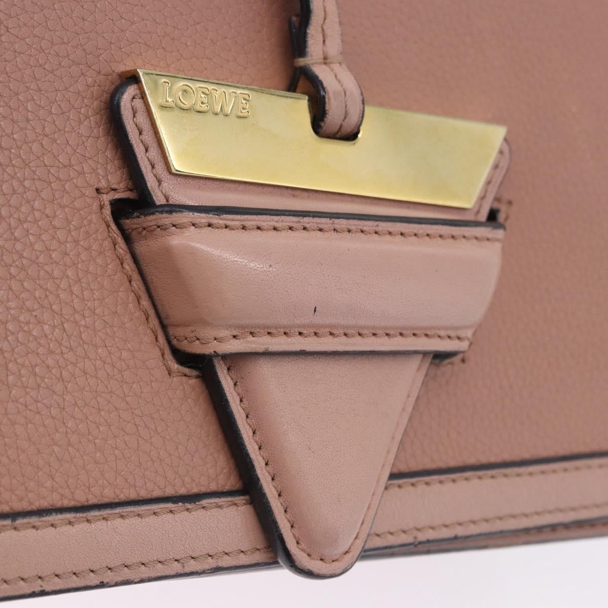 Loewe Barcelona Leather Pink Leather Shoulder Bag Bag (Pre-Owned)
