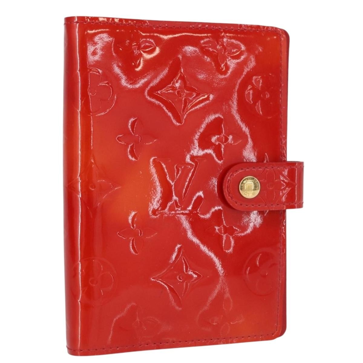 Louis Vuitton Agenda Cover Patent Leather Red Patent_Leather Toiletry Case Accessory (Pre-Owned)