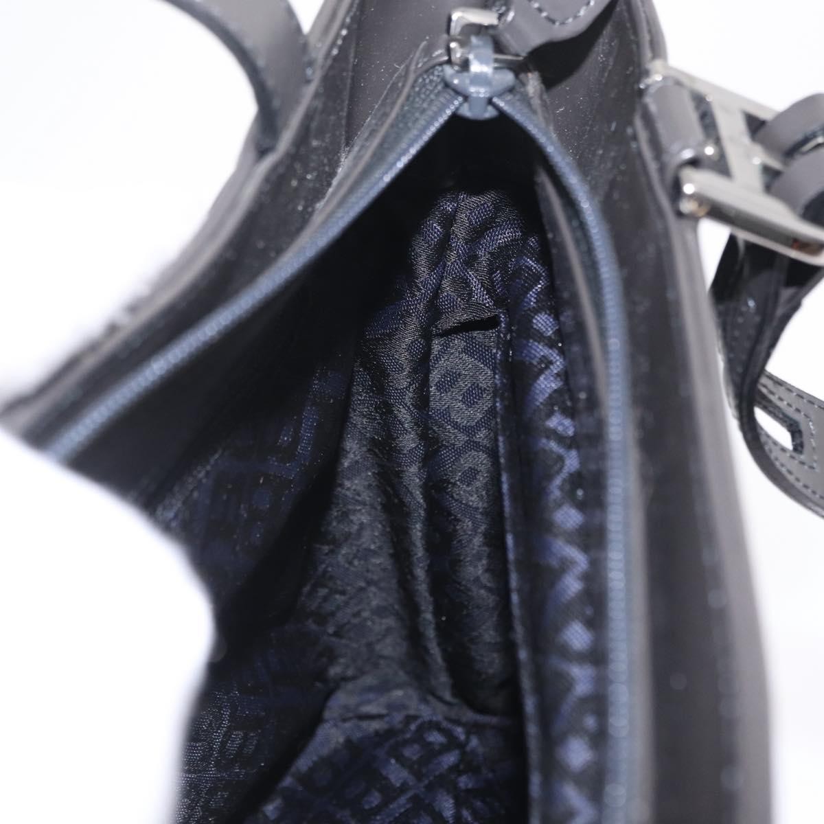 Bally Handbag Quilted Nylon Black Nylon Handbag (Pre-Owned)