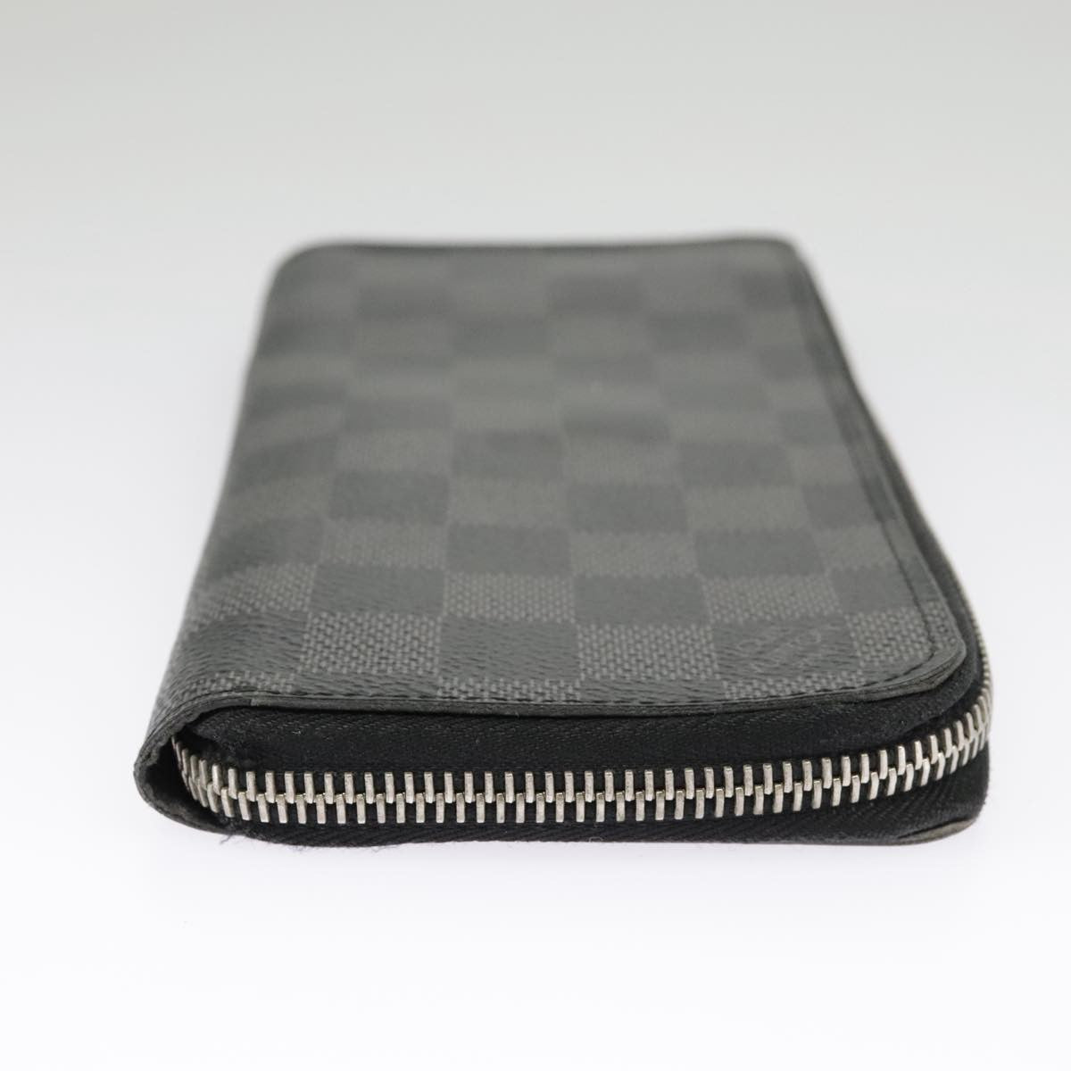 Louis Vuitton Zippy Wallet Vertical Damier Graphite Gray Canvas Wallets Accessory (Pre-Owned)