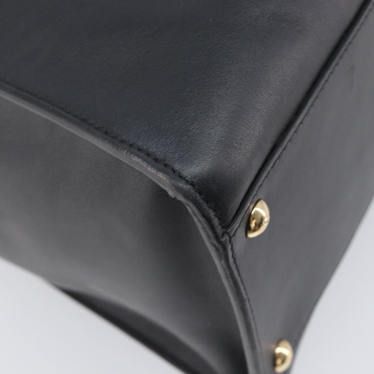 Fendi Peekaboo X-Lite Leather Black Leather Handbag (Pre-Owned)