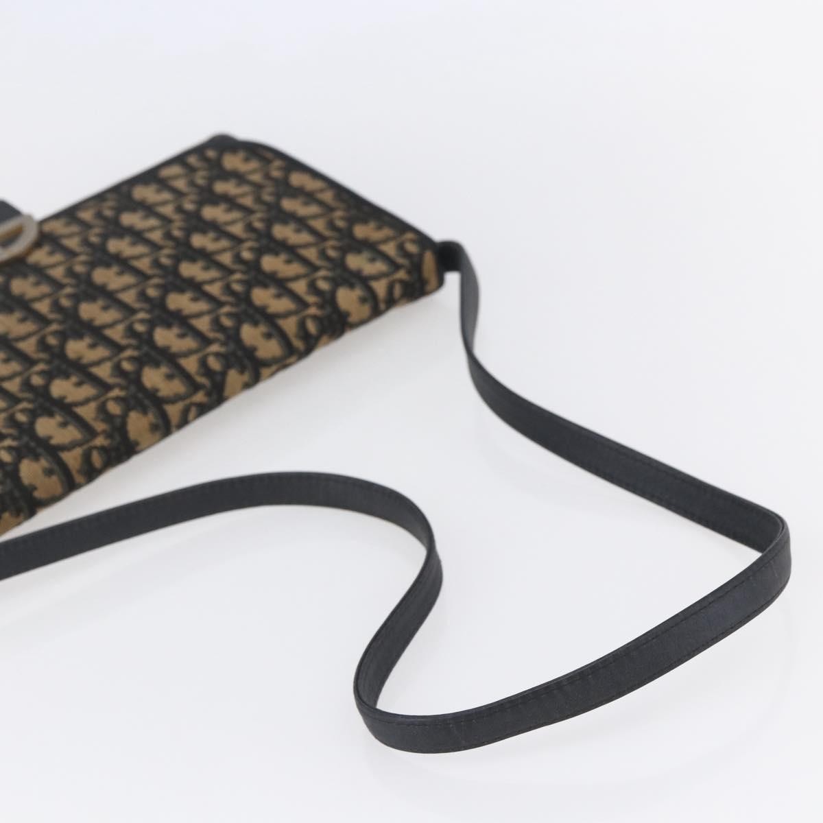 Christian Dior Vintage Trotter Canvas Navy Canvas Shoulder Bag Bag (Pre-Owned)