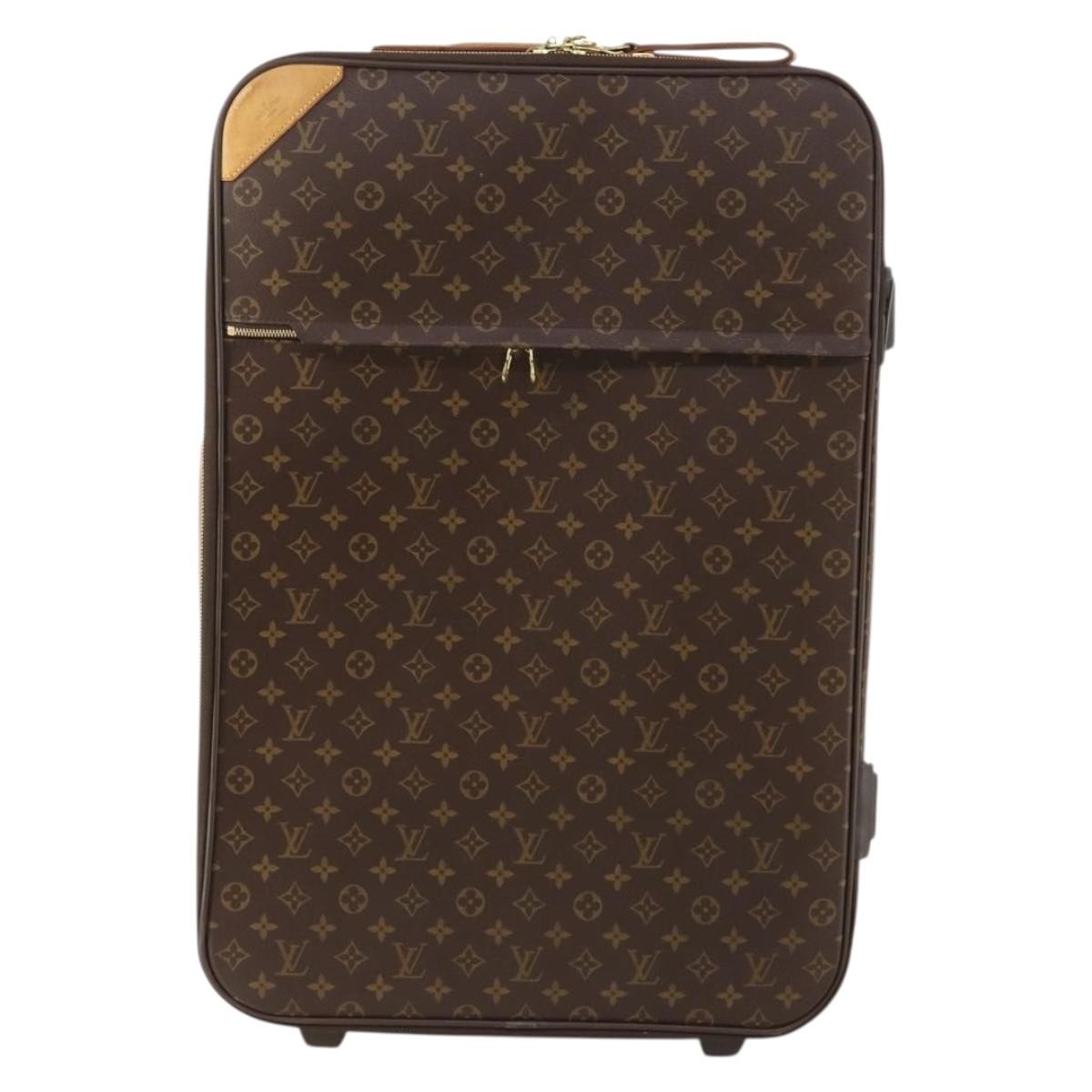 Louis Vuitton Pegase Luggage Monogram Canvas Brown Canvas Travel Bag Bag (Pre-Owned)