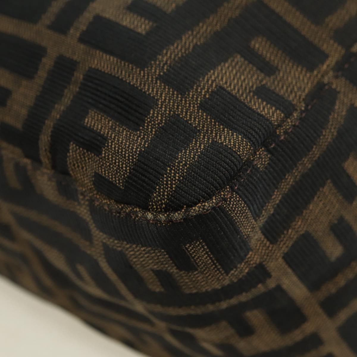 Fendi Mama Forever Zucca Canvas Brown Canvas Handbag (Pre-Owned)