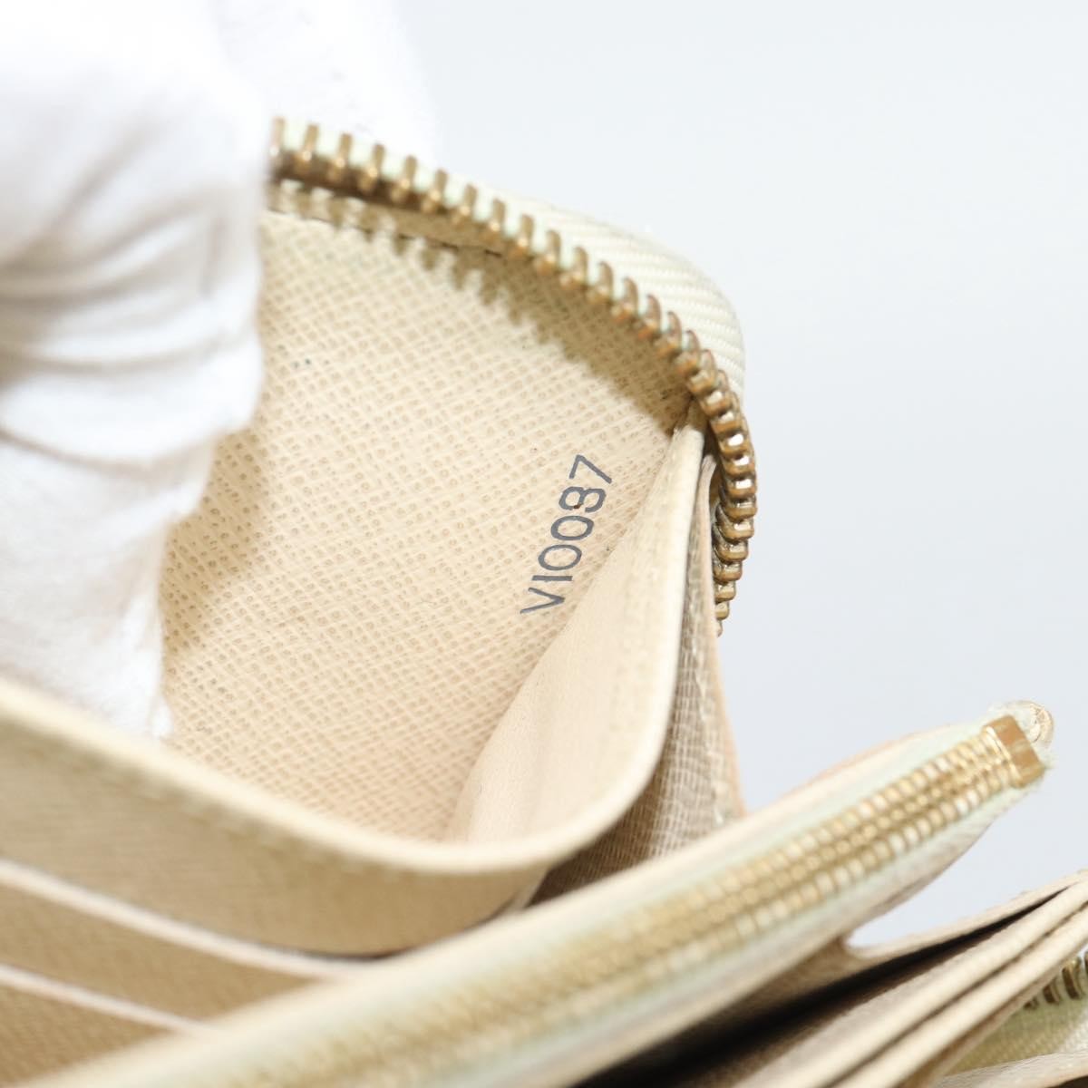 Louis Vuitton Zippy Organizer Damier Ebene Beige Canvas Wallets Accessory (Pre-Owned)
