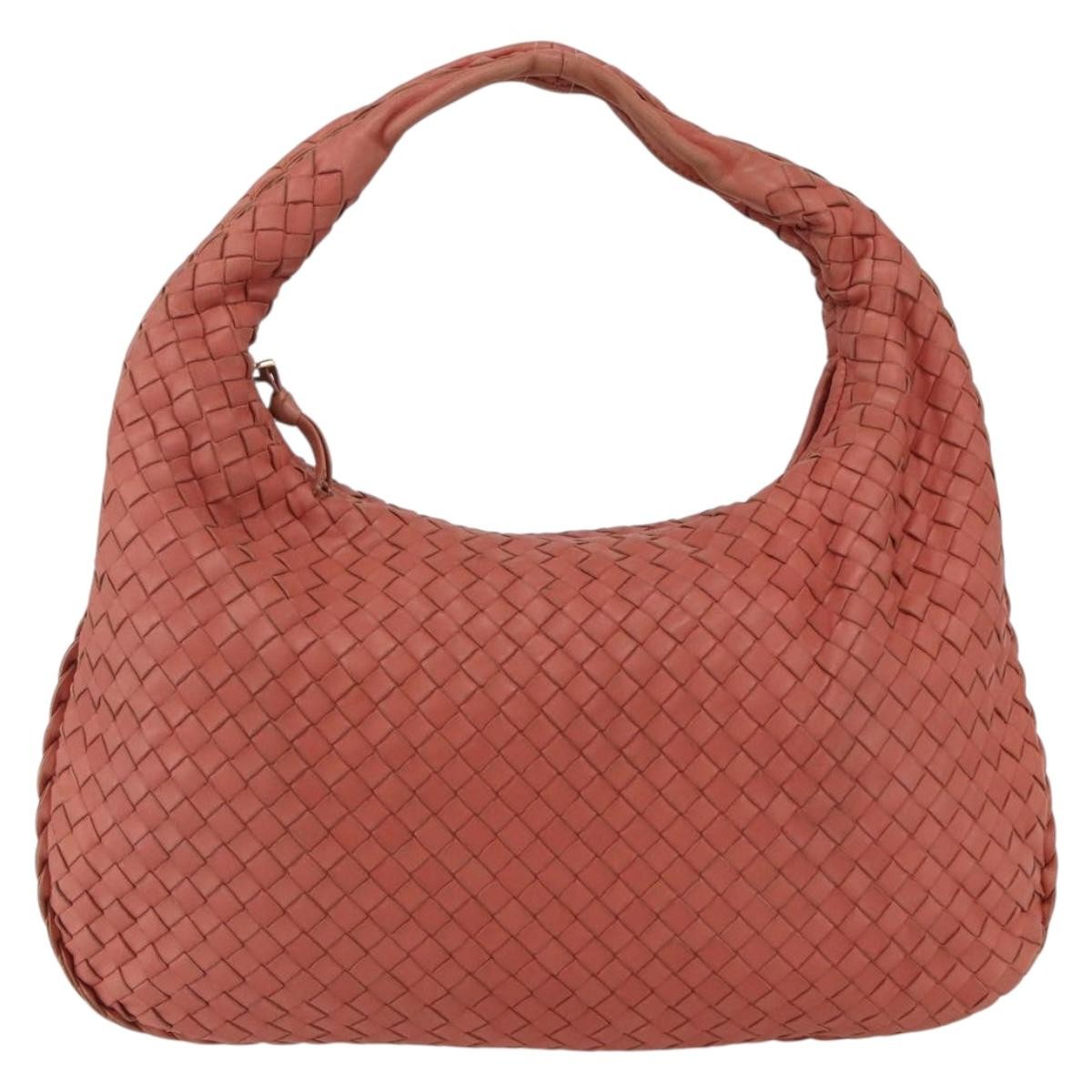 Bottega Veneta Veneta Hobo Intrecciato Nappa Pink Leather Shoulder Bag Bag (Pre-Owned)
