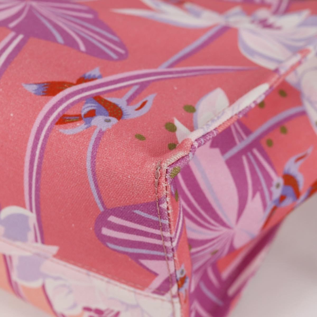 Loewe Paula's Ibiza Cushion Printed Canvas Pink Canvas Tote Bag Bag (Pre-Owned)