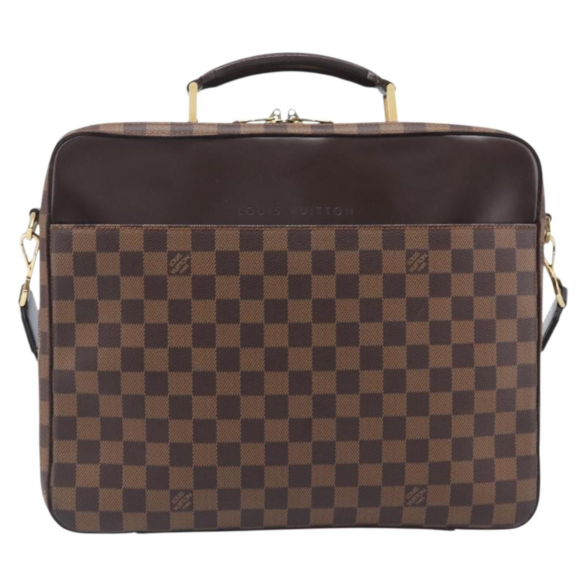 Louis Vuitton Sabana Laptop Damier Brown Canvas Briefcase Bag (Pre-Owned)