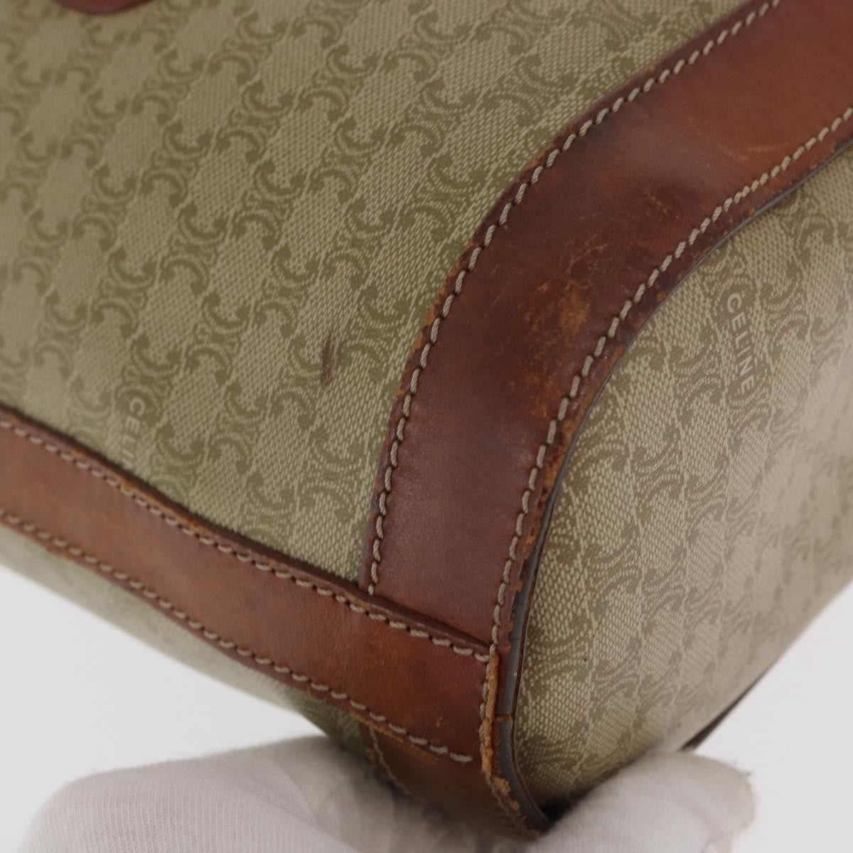 Celine Vintage Macadam Canvas Beige Canvas Backpack Bag (Pre-Owned)