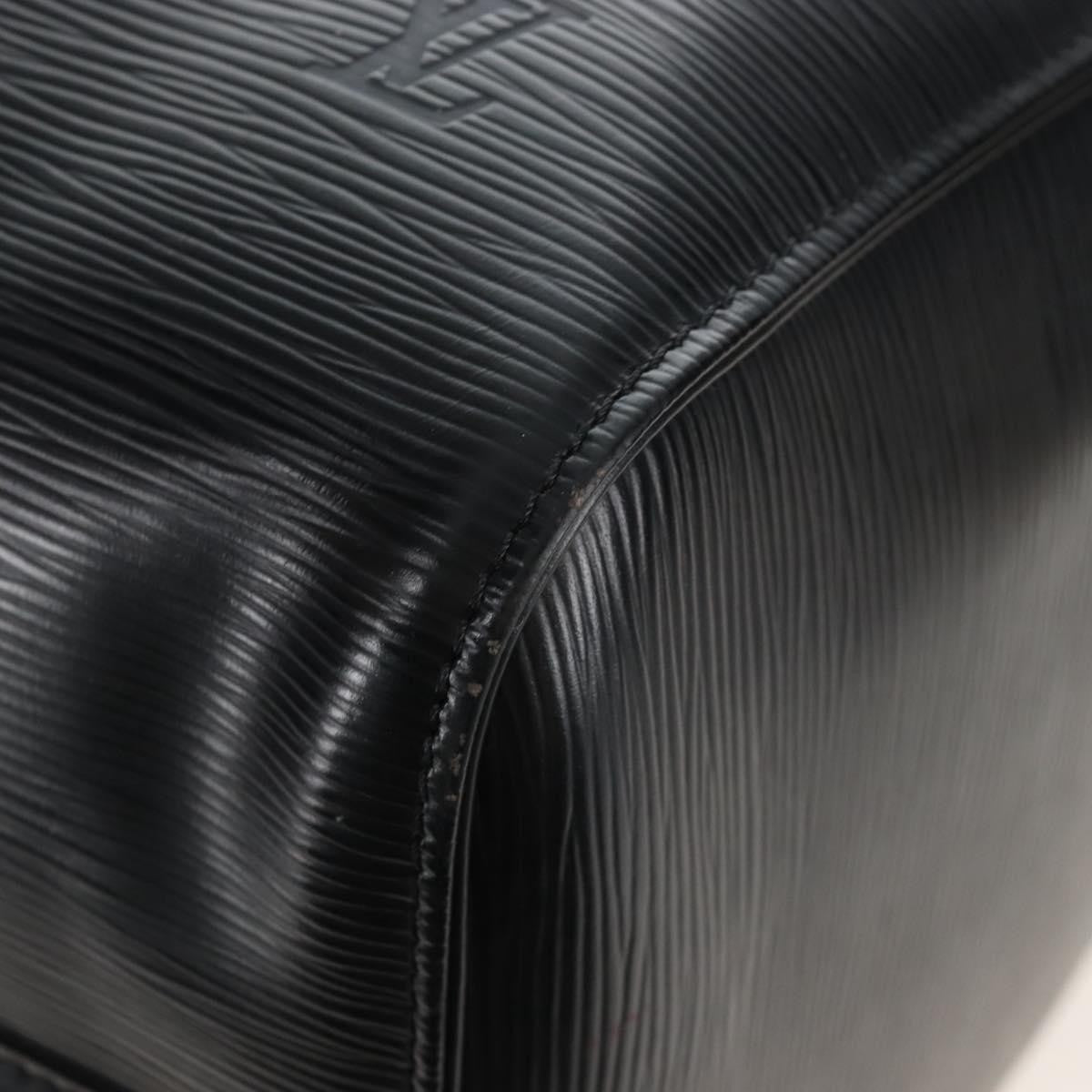 Louis Vuitton Keepall Epi Leather Black Leather Travel Bag Bag (Pre-Owned)