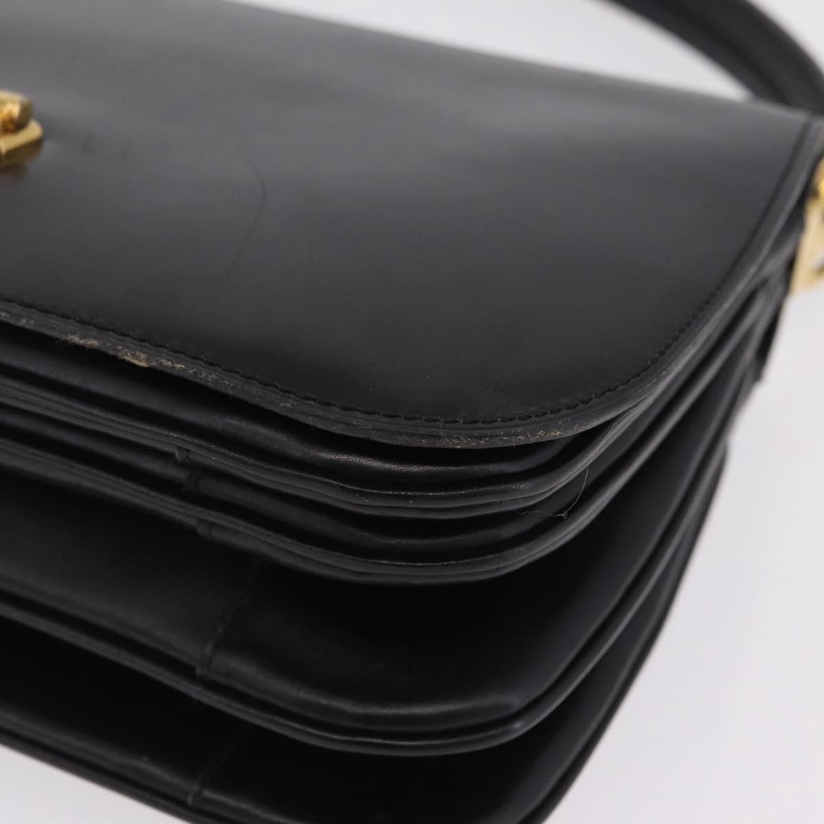 Celine Handbag Leather Black Leather Handbag (Pre-Owned)