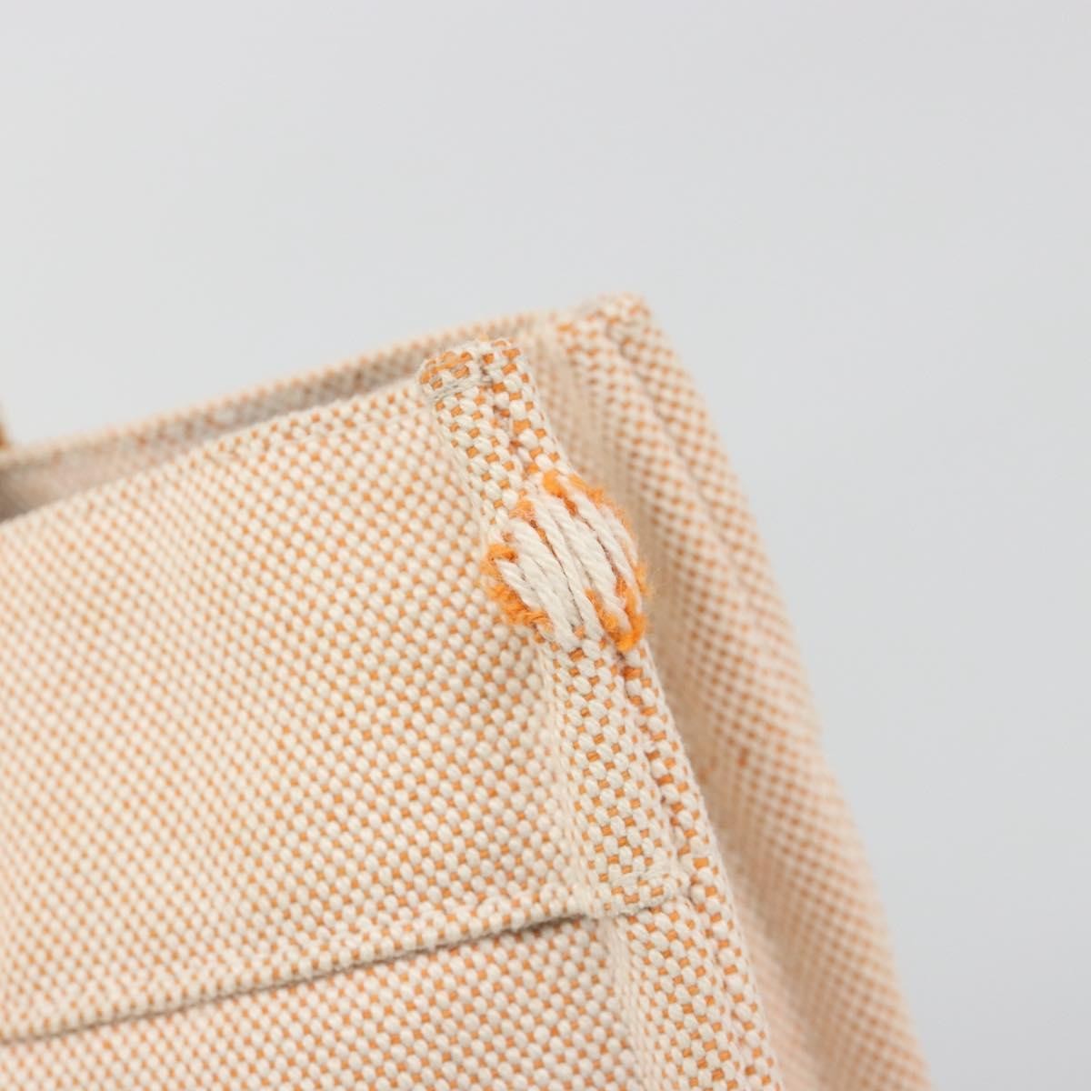 Hermes Fourre Tout Toile Orange Canvas Tote Bag Bag (Pre-Owned)
