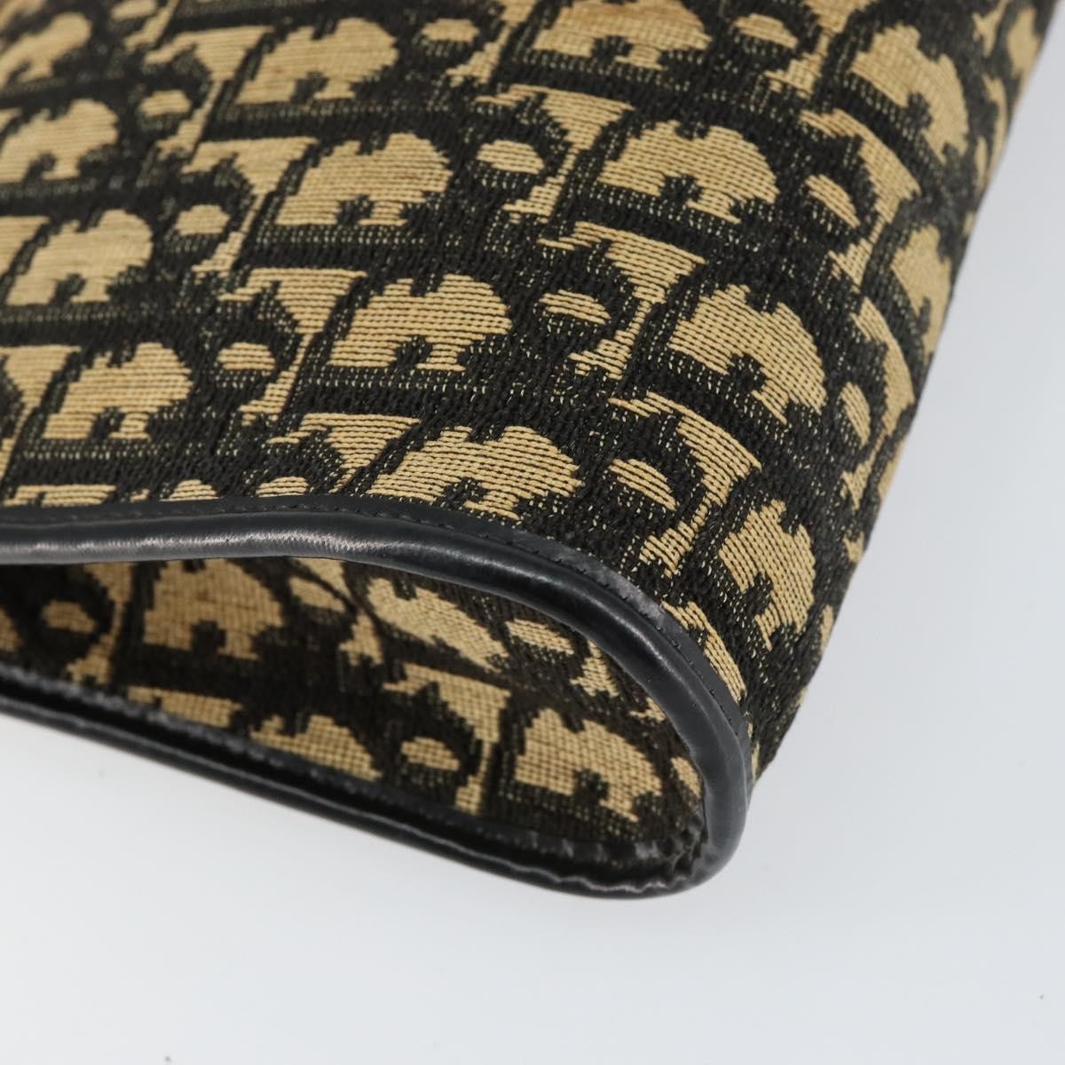 Christian Dior Vintage Trotter Canvas Navy Canvas Shoulder Bag Bag (Pre-Owned)