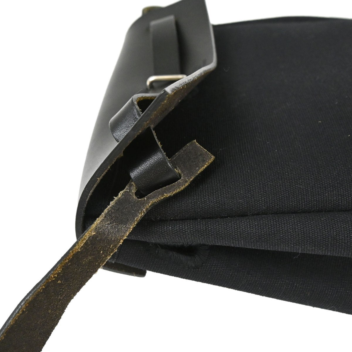 Hermes Herbag Toile And Leather Black Canvas Handbag (Pre-Owned)