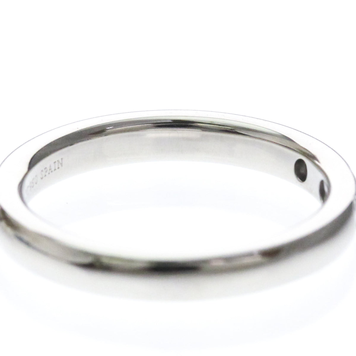 Tiffany & Co. Elsa Peretti 3 Diamond Stacking Band Platinum Silver Platinum Ring Jewelry (Pre-Owned)