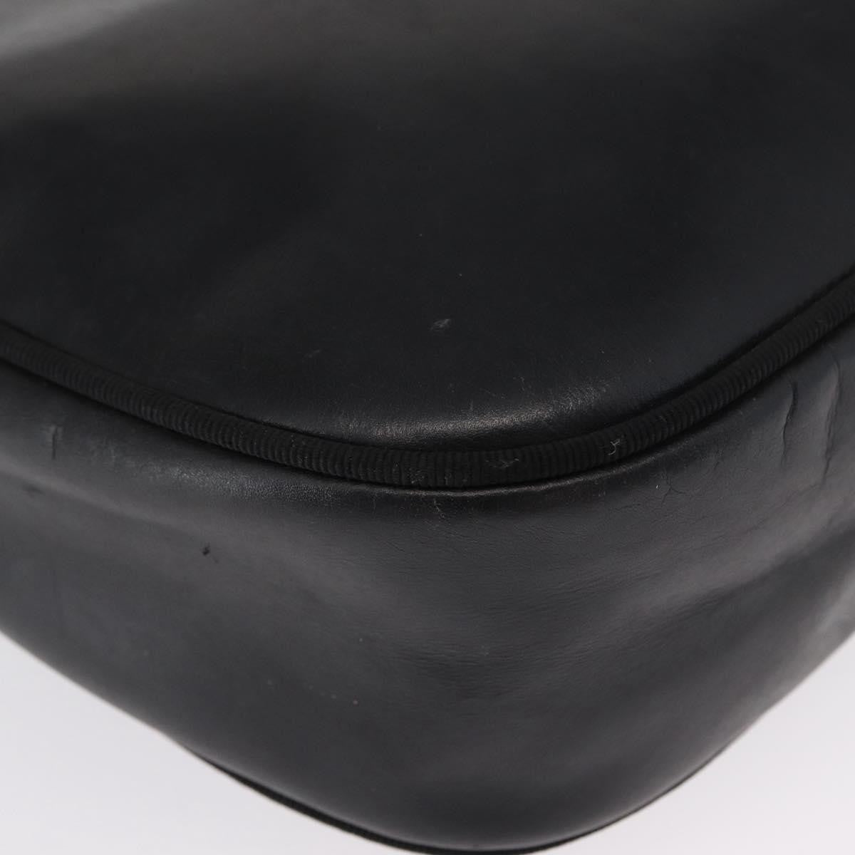 Salvatore Ferragamo Vara Bow Camera Leather Black Leather Shoulder Bag Bag (Pre-Owned)