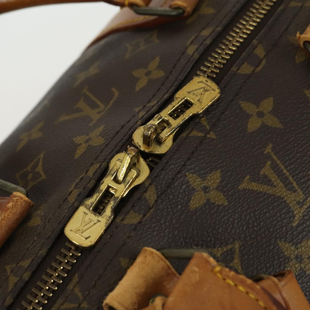 Louis Vuitton Keepall Monogram Canvas Brown Canvas Travel Bag Bag (Pre-Owned)