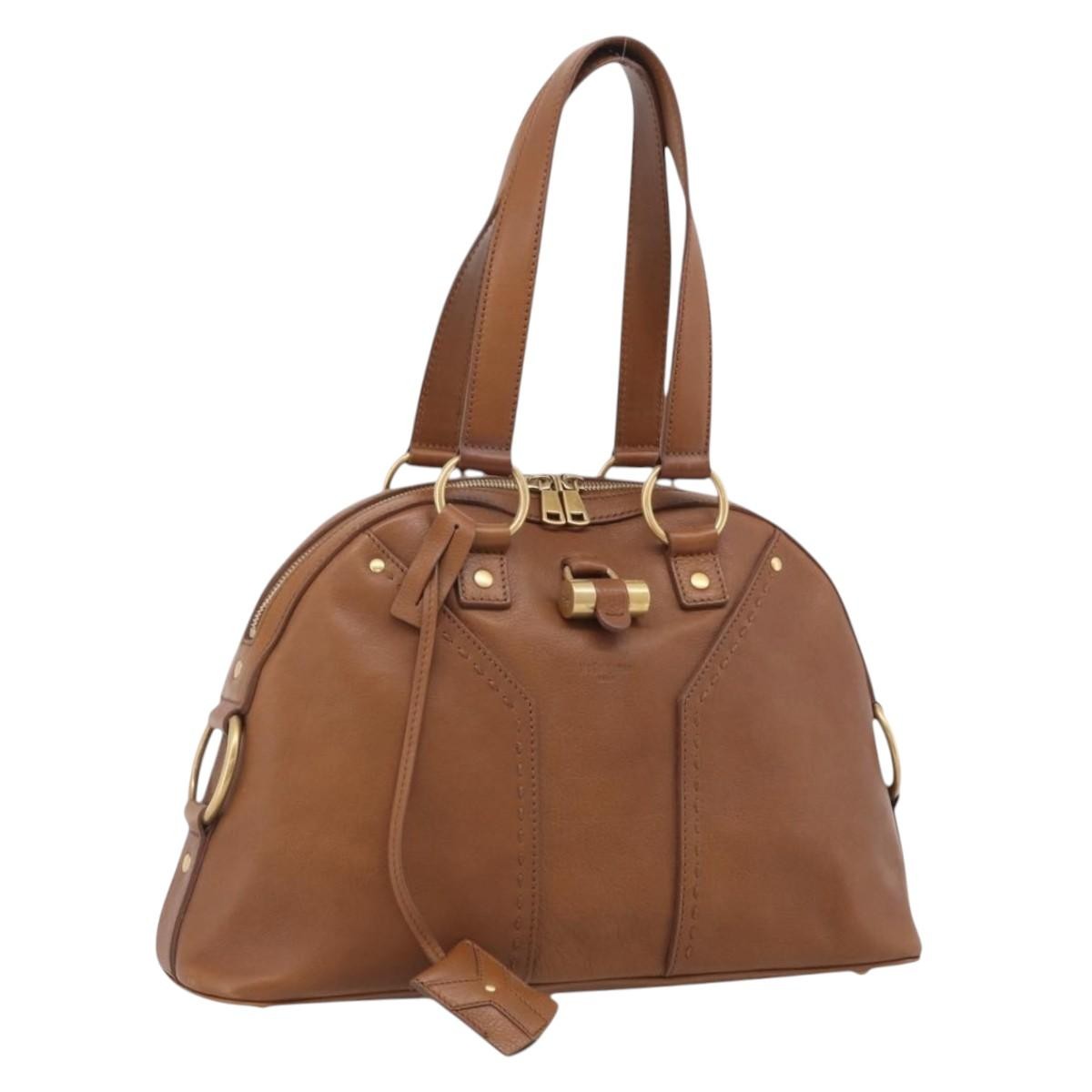 Saint Laurent Muse Leather Brown Leather Shoulder Bag Bag (Pre-Owned)
