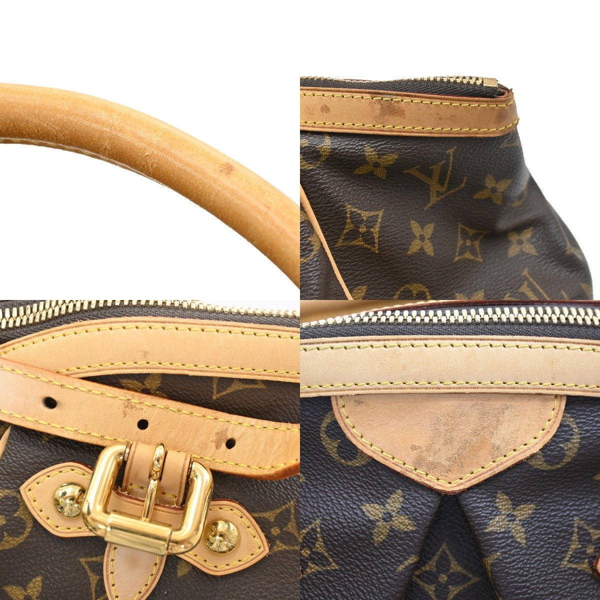 Louis Vuitton Tivoli Monogram Canvas Brown Canvas Handbag (Pre-Owned)
