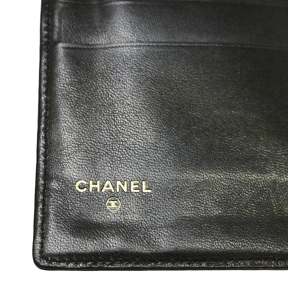 Chanel Timeless Cc French Lambskin Black Calfskin Wallets Accessory (Pre-Owned)