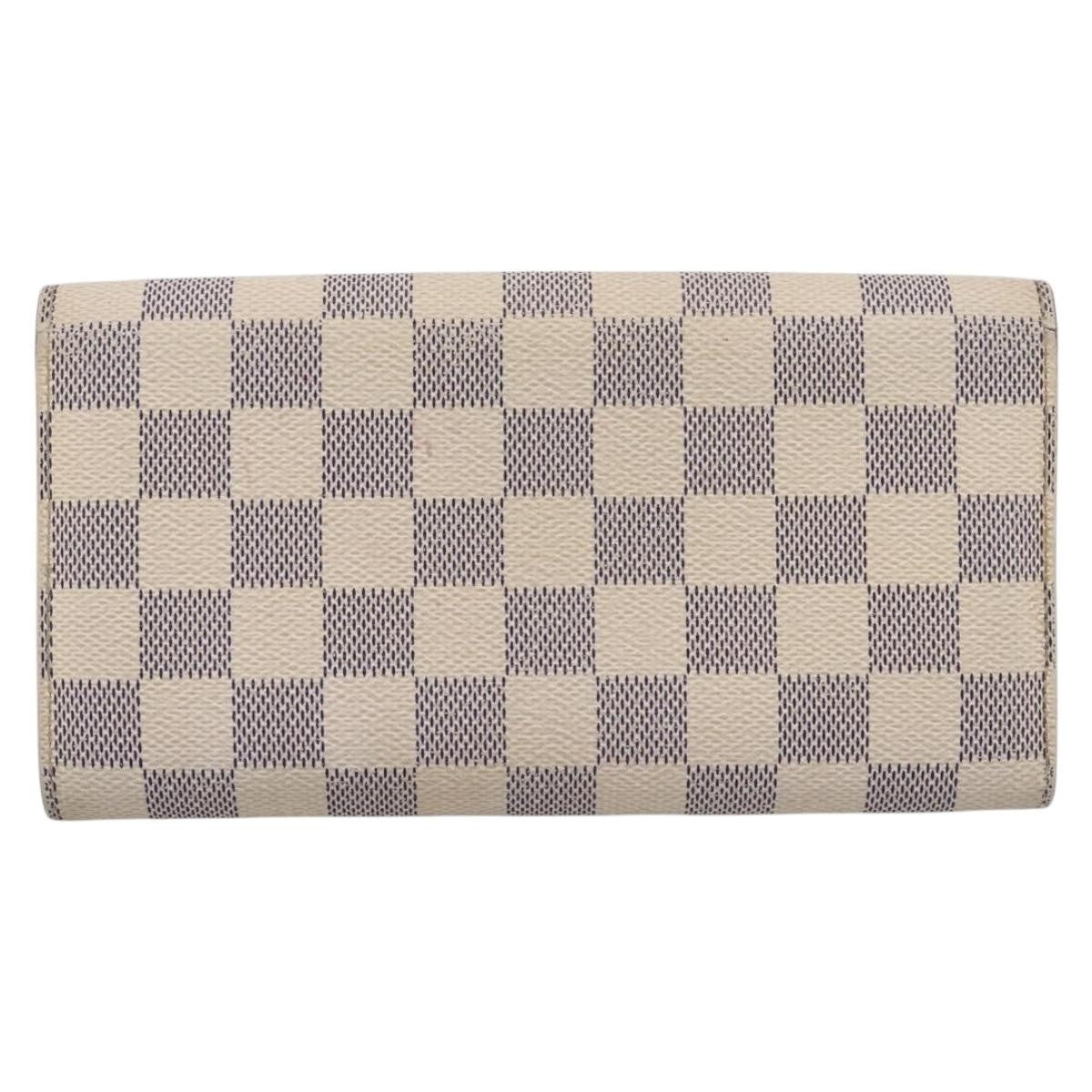 Louis Vuitton Sarah Damier White Canvas Wallets Accessory (Pre-Owned)