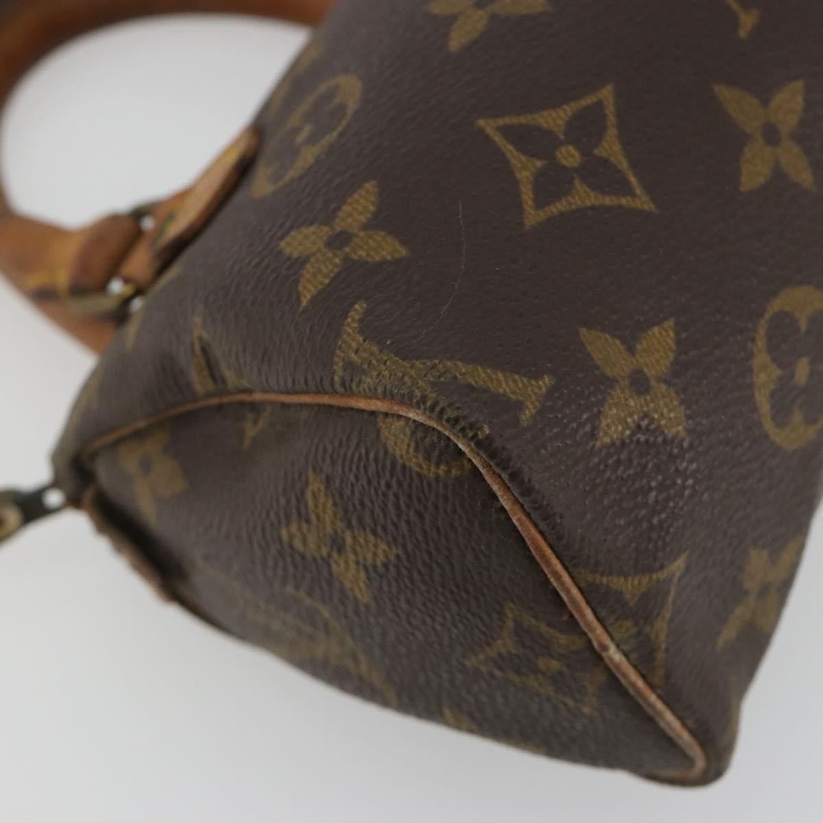 Louis Vuitton Speedy Mini Hl Monogram Canvas Brown Canvas Handbag (Pre-Owned)