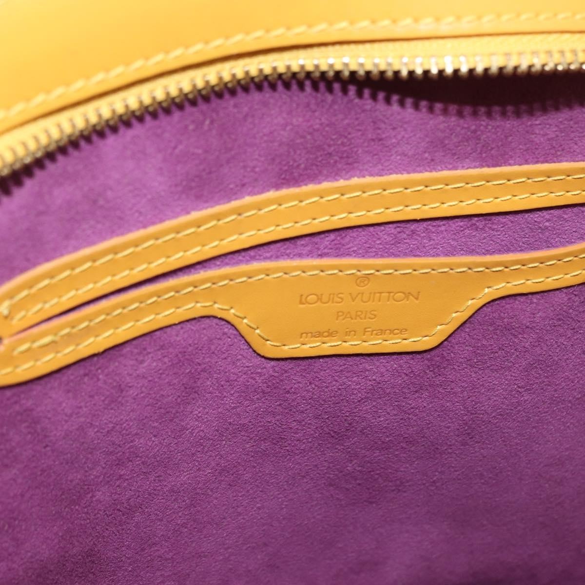 Louis Vuitton Saint Jacques Epi Leather Yellow Leather Handbag (Pre-Owned)