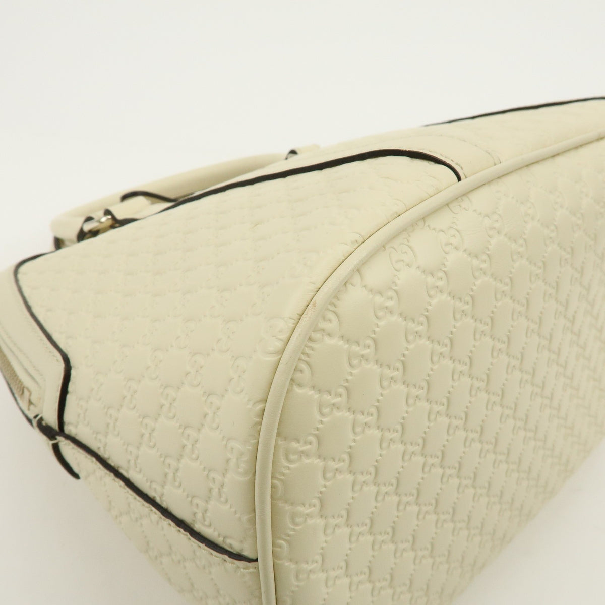 Gucci Convertible Dome Satchel Microguccissima Leather Beige Leather Handbag (Pre-Owned)