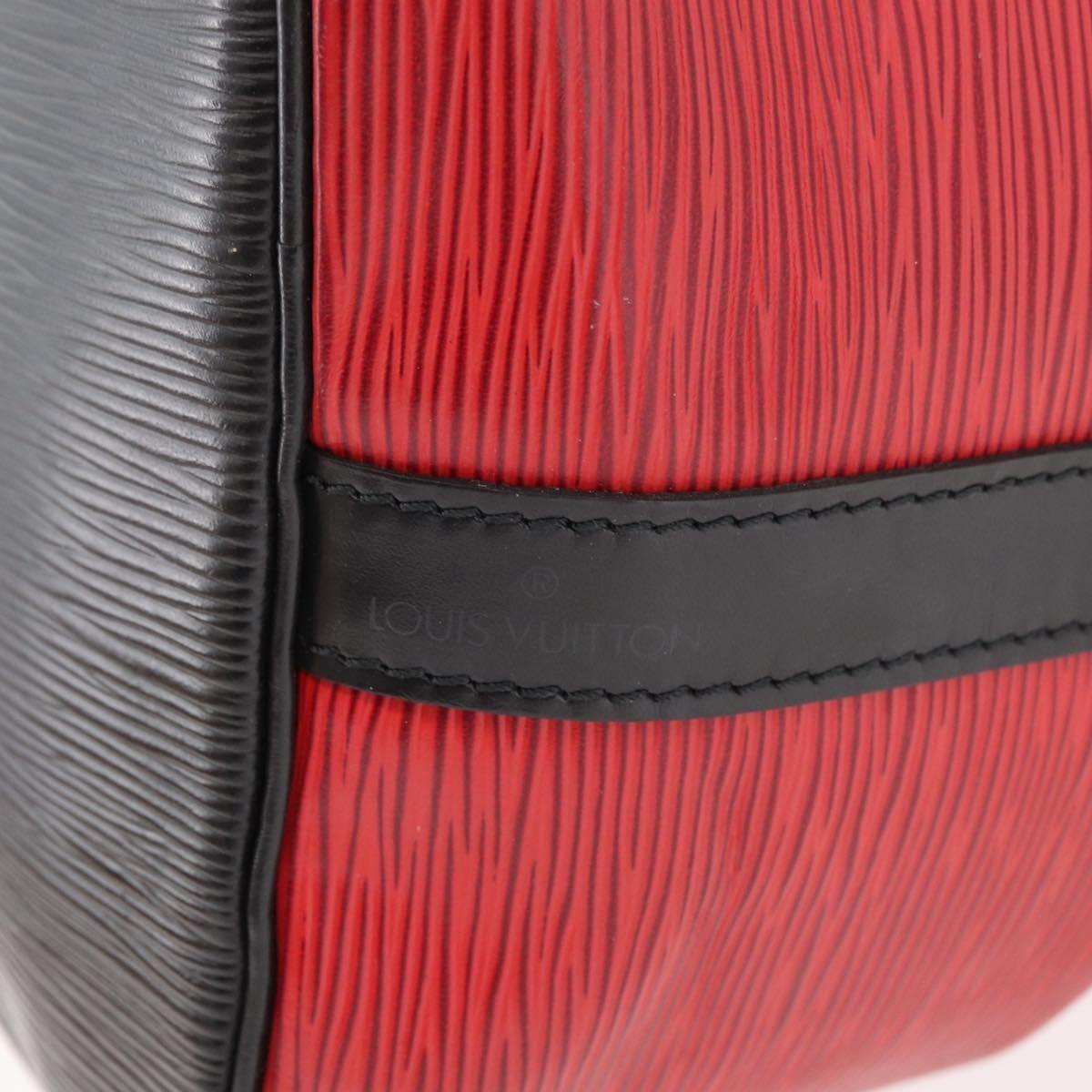 Louis Vuitton Bicolor Petit Noe Epi Leather Red Leather Shoulder Bag Bag (Pre-Owned)