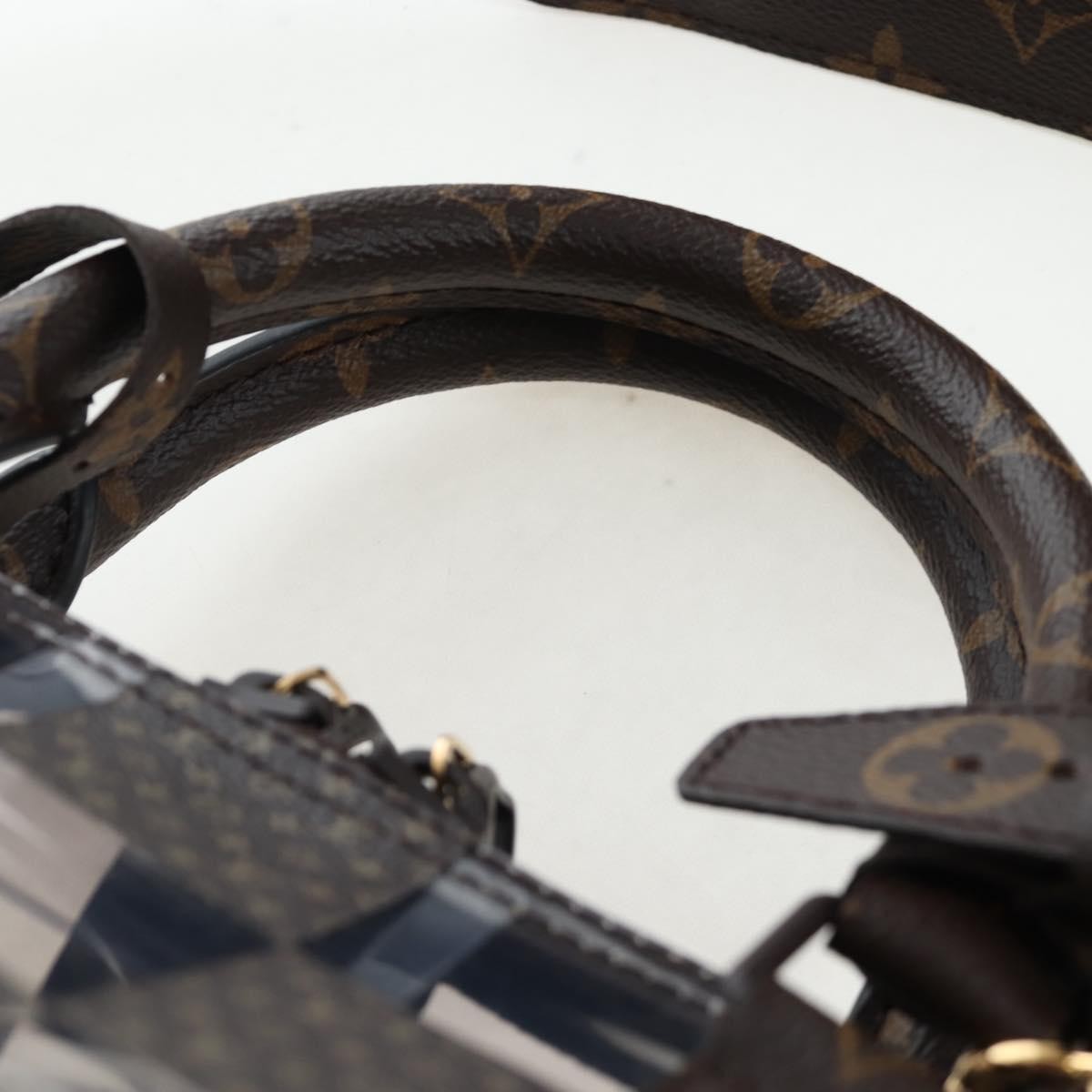 Louis Vuitton Keepall Bandouliere Monogram Chess Coated Canvas And Pvc Brown Canvas Travel Bag Bag (Pre-Owned)