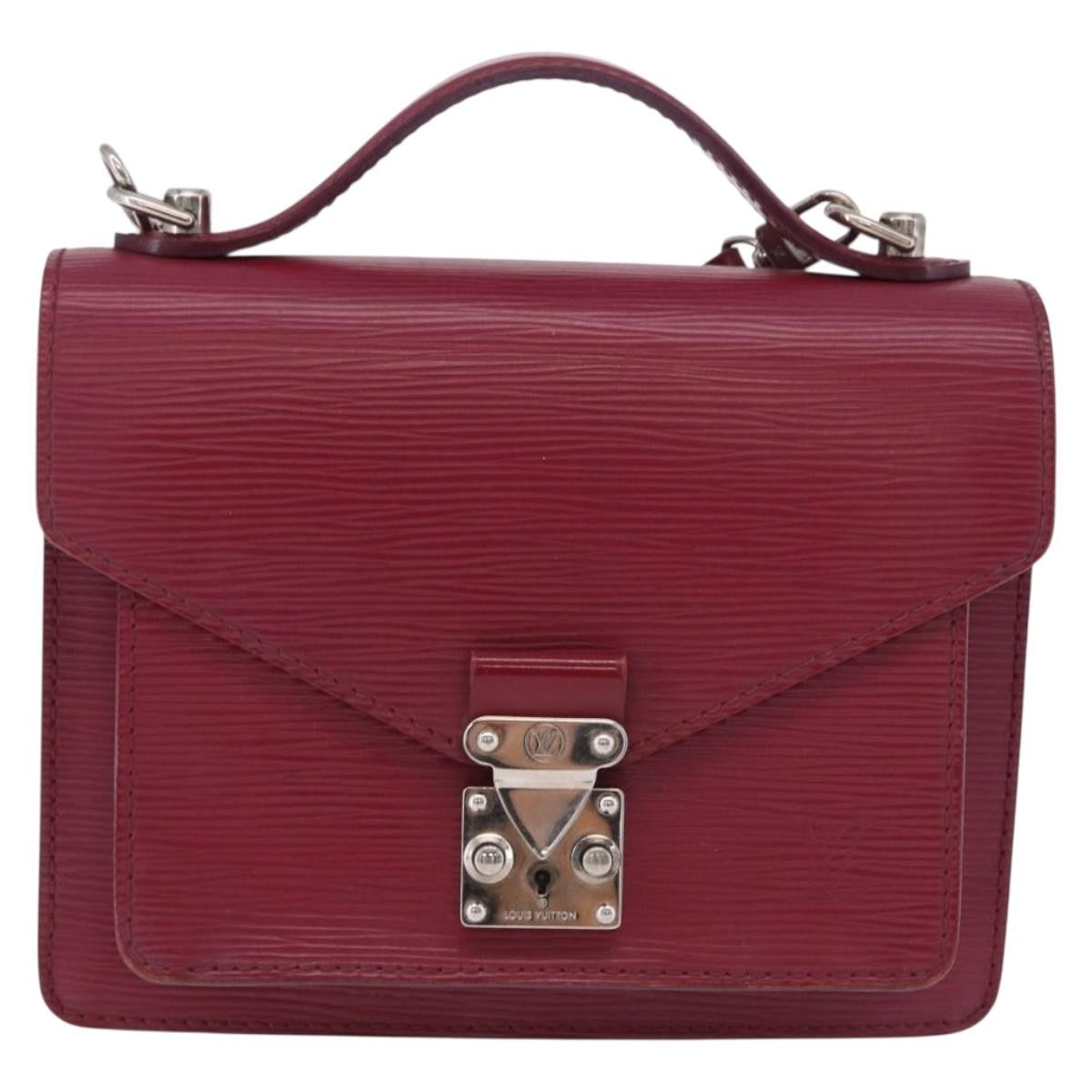 Louis Vuitton Monceau Epi Leather Pink Leather Handbag (Pre-Owned)