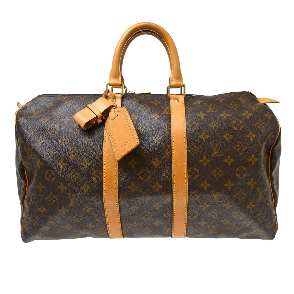 Louis Vuitton Keepall Monogram Canvas Brown Canvas Travel Bag Bag (Pre-Owned)