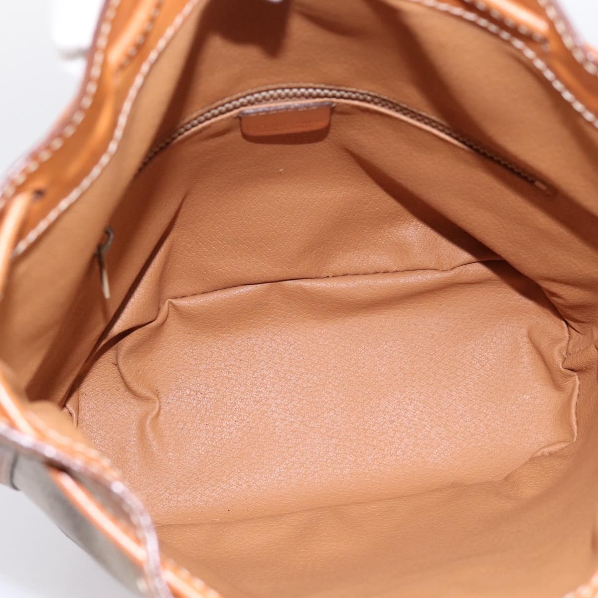 Celine Macadam Leather Beige Canvas Shoulder Bag Bag (Pre-Owned)