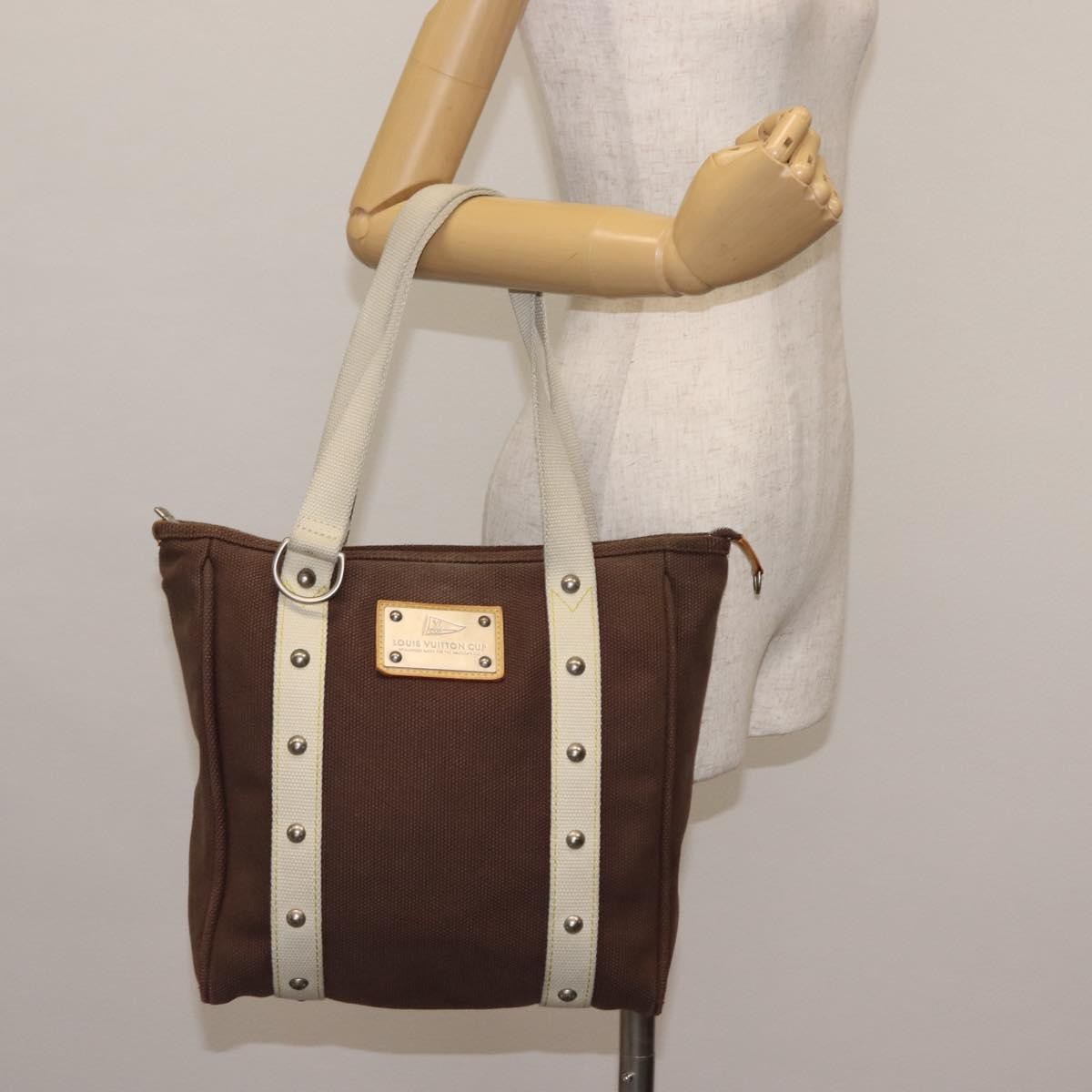 Louis Vuitton Antigua Canvas Brown Canvas Tote Bag Bag (Pre-Owned)